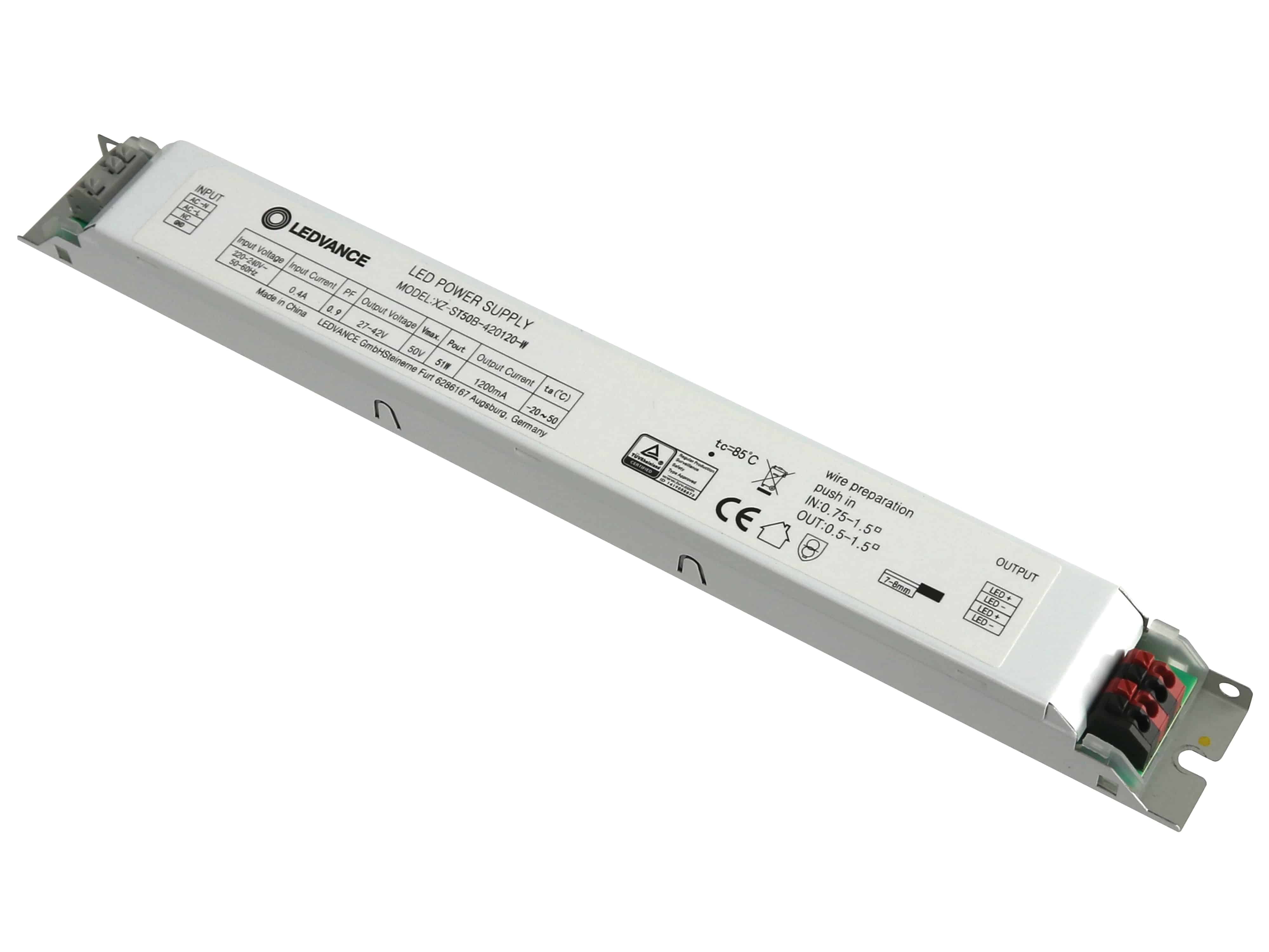LEDVANCE LED-Schaltnetzteil XZ-ST50B-420120-W, 51 W LEDVANCE LED-Schaltnetzteil XZ-ST50B-420120-W, 51 W