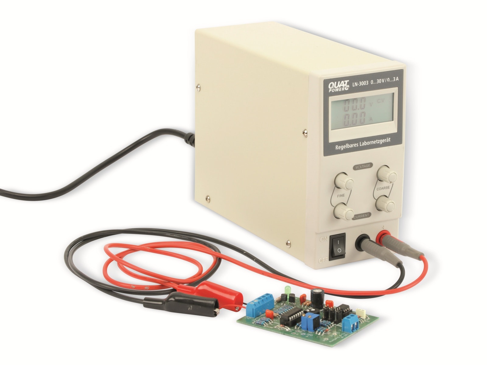 QUATPOWER Regelbares Labornetzgerät LN-3003, 0...30 V-/0...3 A QUATPOWER Regelbares Labornetzgerät LN-3003, 0...30 V-/0...3 A