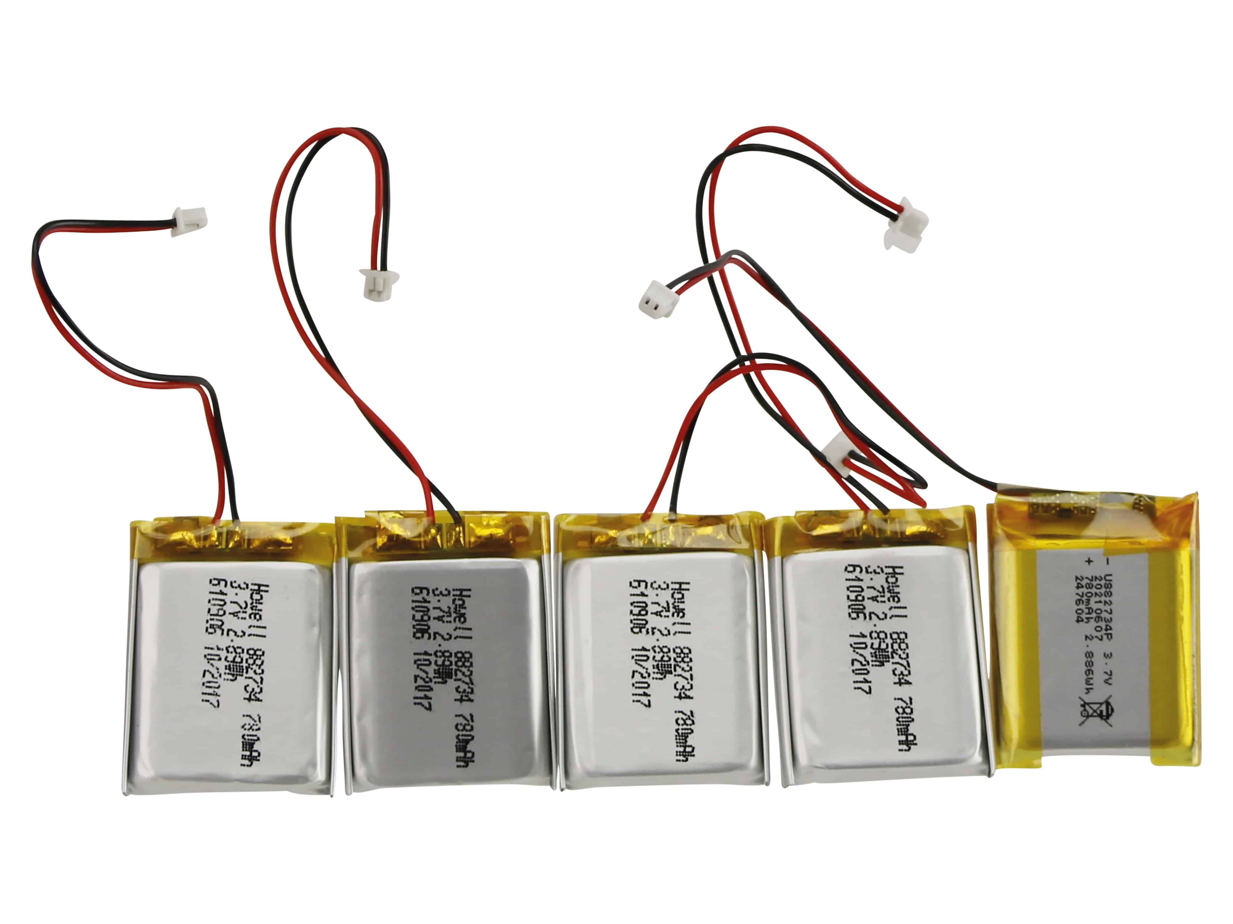 Lithium-Polymer-Akku 882734P, 5 Stück