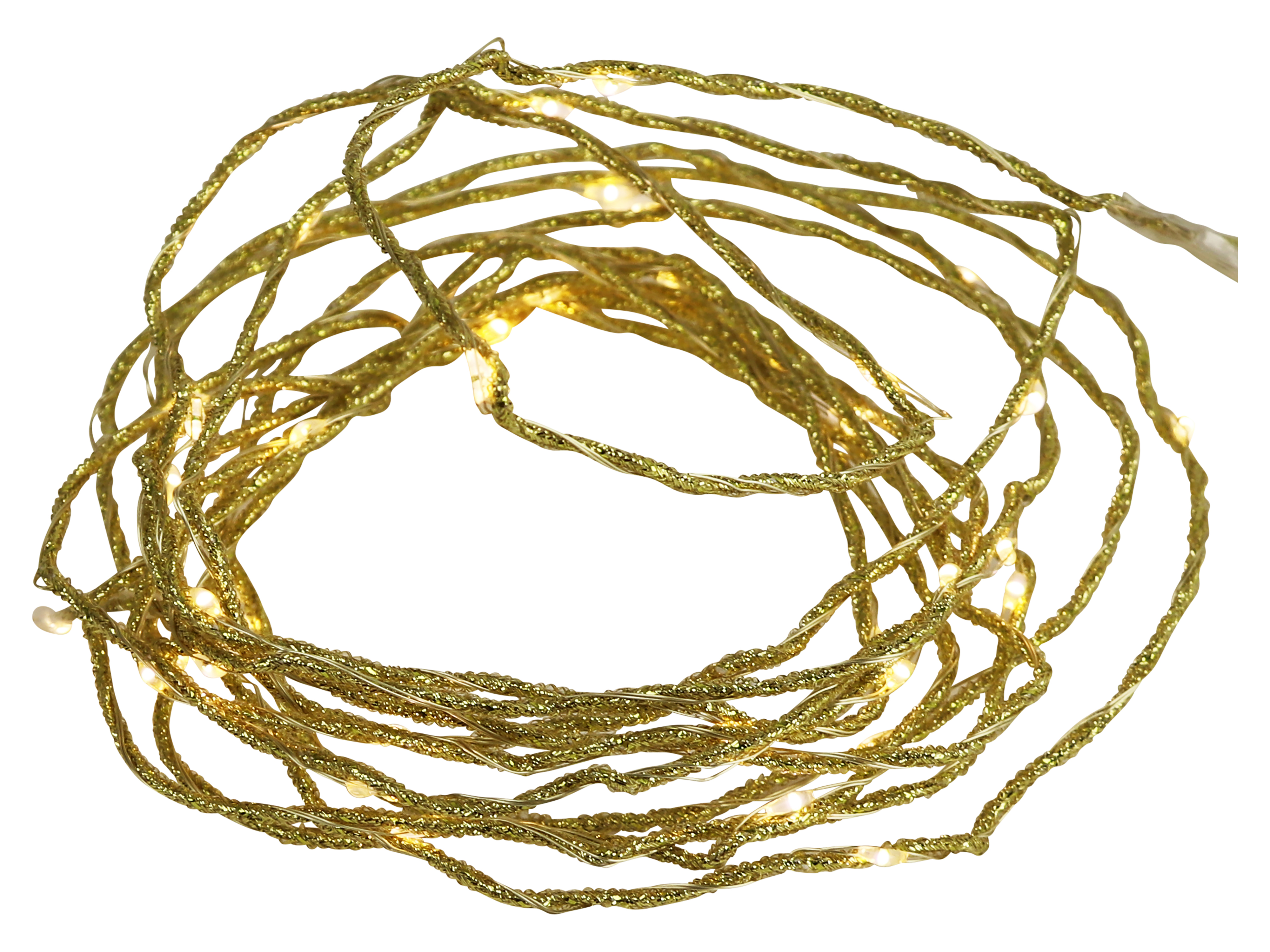 LED-Lichterkette Goldschmuckband, 40 LEDs, warmweiß, 4 m