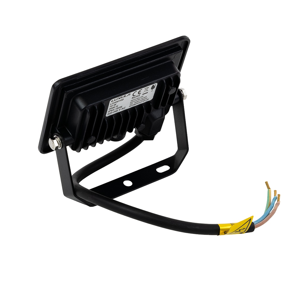 LUXULA LED-Fluter, EEK: F, 10W, 1000lm, 4000K, schwarz