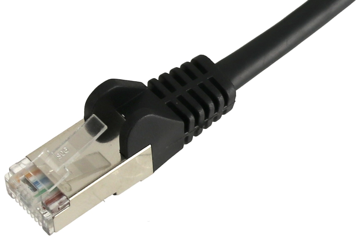 CAT.5E Patchkabel, 7,5 m, schwarz, UTP