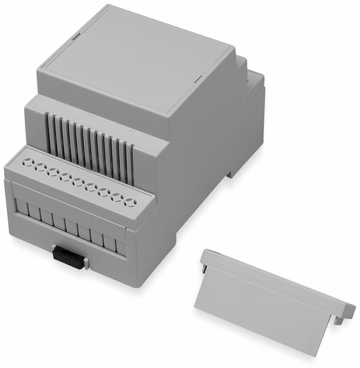 AXXATRONIC Hutschienengehäuse, CamdenBoss CNMB-3-KIT, 3TE, Lüftungsschlitze