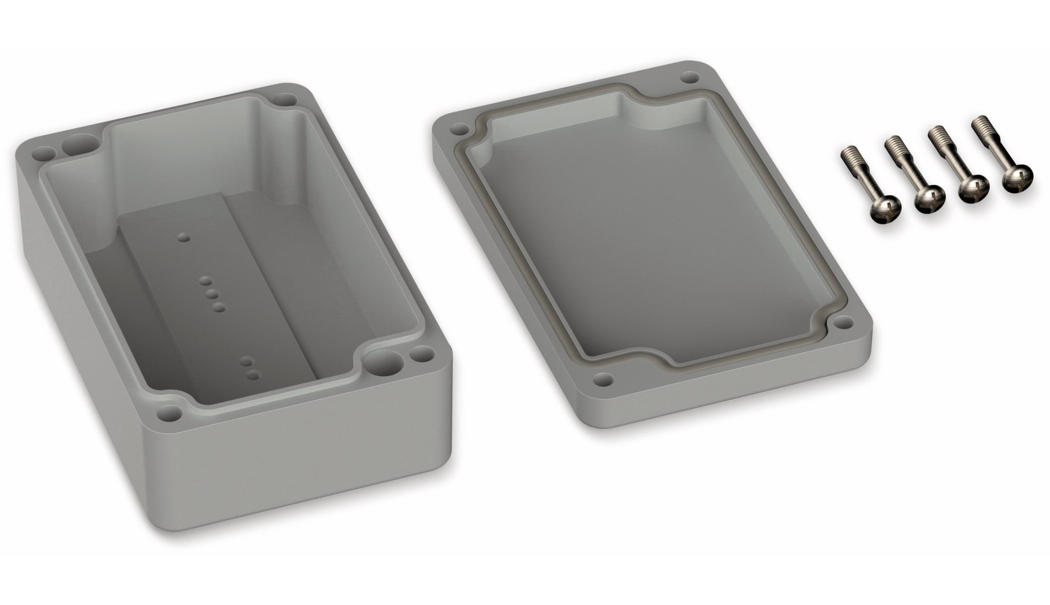 POLLIN, ABS Gehäuse, 98 x 64 x 36,4 mm, IP66, Lichtgrau POLLIN, ABS Gehäuse, 98 x 64 x 36,4 mm, IP66, Lichtgrau