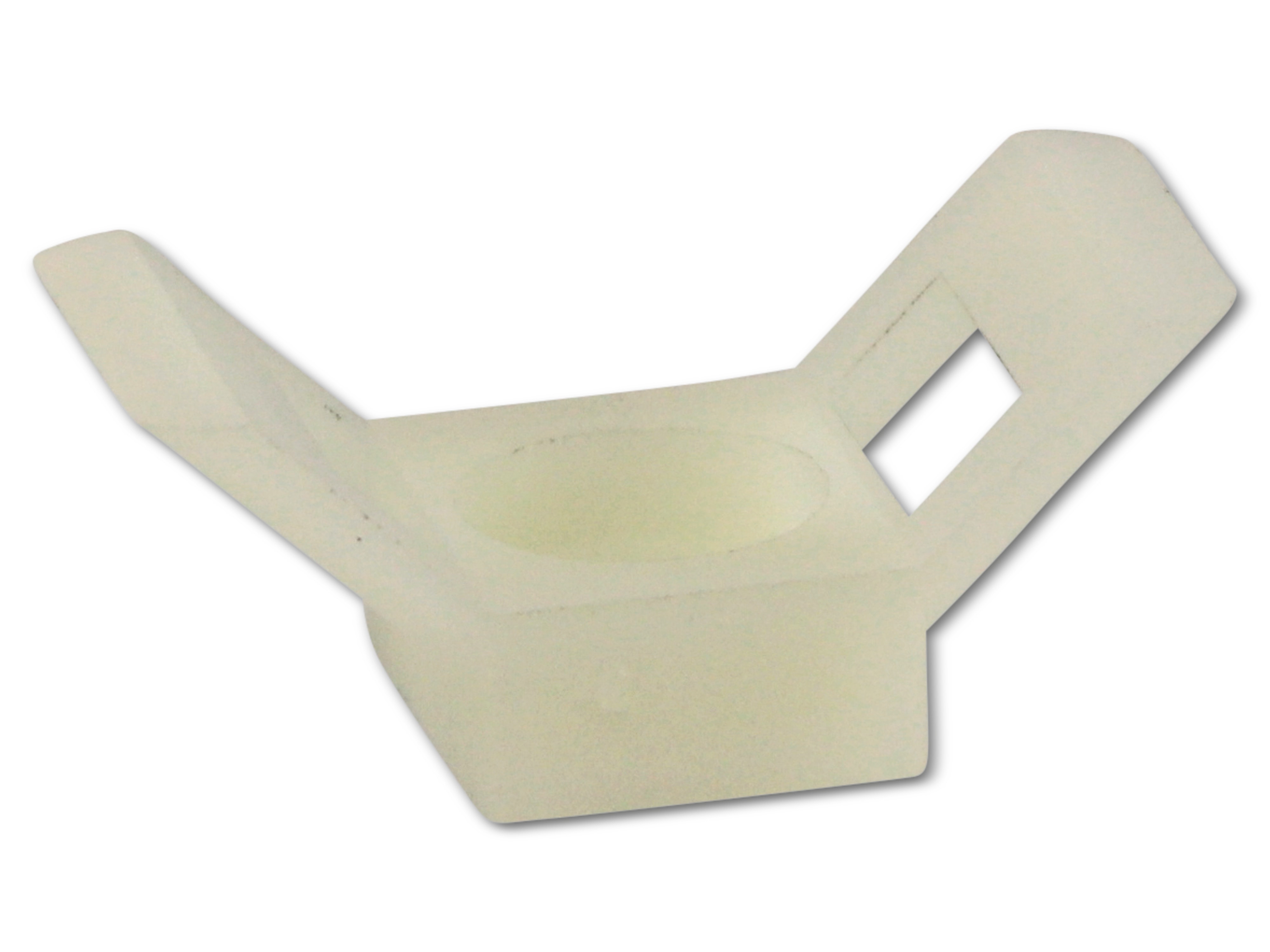 KSS Befestigungssockel schraubbar Polyamid 6.6, Natur, Befestigungsloch 5, L=30, B=14,7, 1 Stück KSS Befestigungssockel schraubbar Polyamid 6.6, Natur, Befestigungsloch 5, L=30, B=14,7, 1 Stück