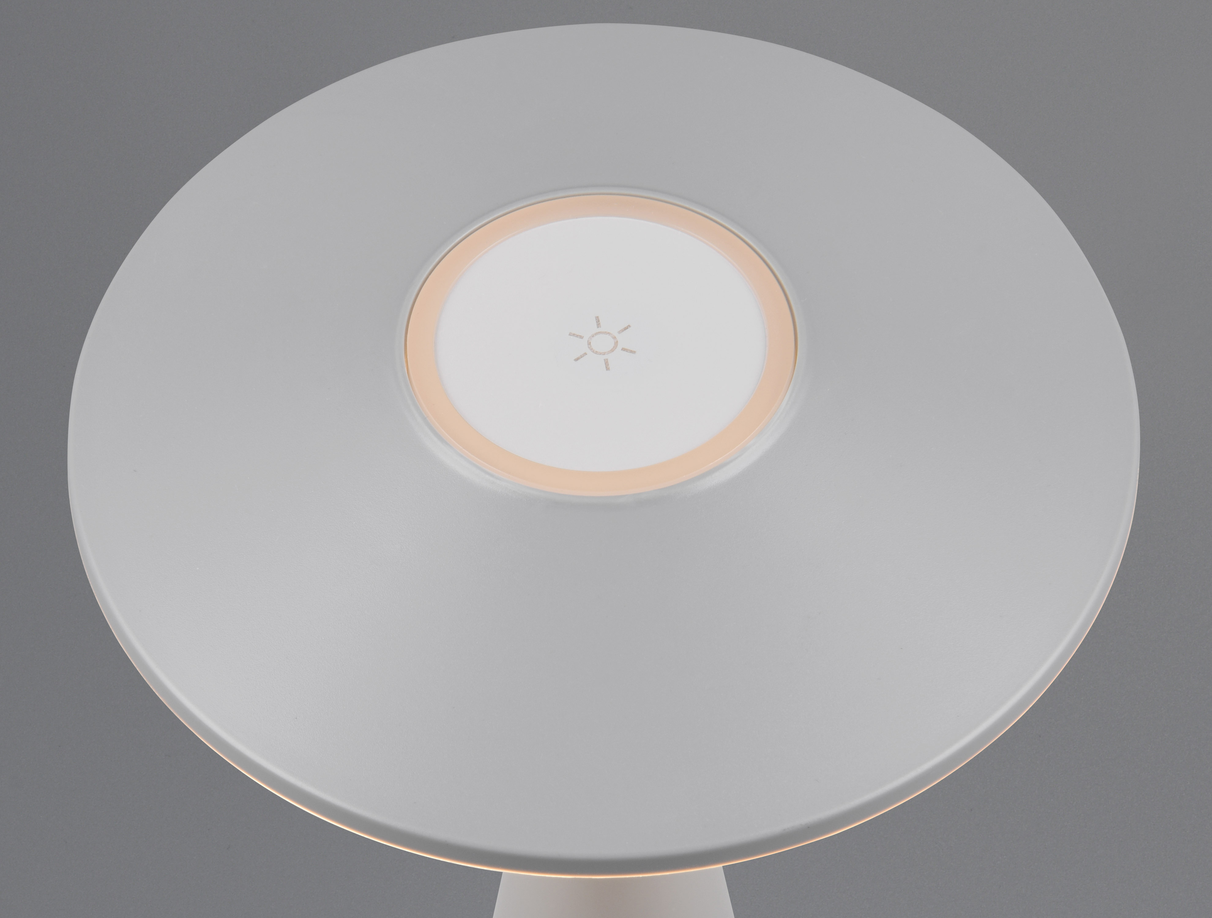 REALITY LED-Akku-Tischleuchte TORREZ, R57726177, grau, IP 44, 2 W, 180 lm