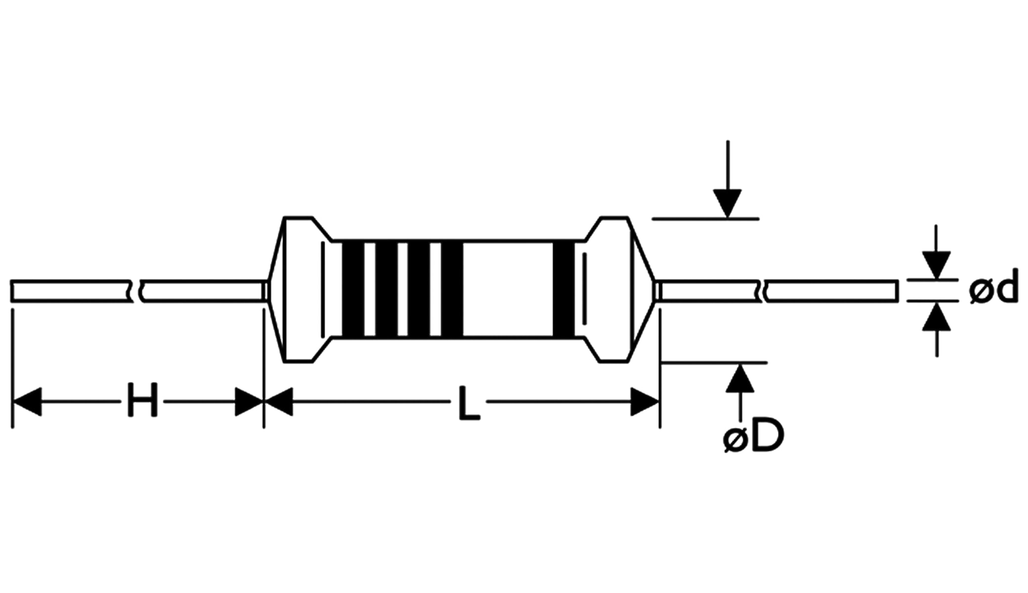 Metallschicht-Widerstand, 0,25 W, 22 Ω, 1 %, 1000 Stück