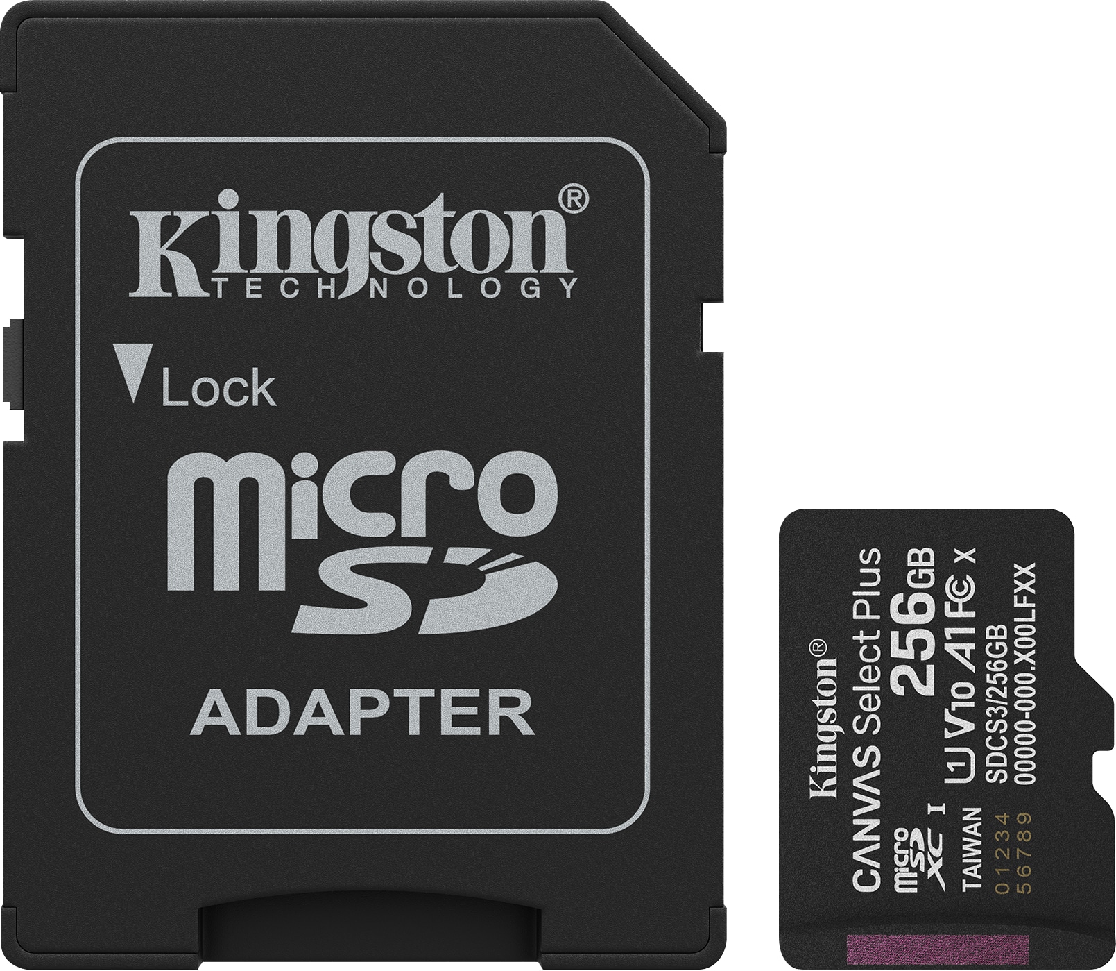 KINGSTON MicroSDXC-Card Canvas Select Plus 256GB 3.Gen inkl. Adapter