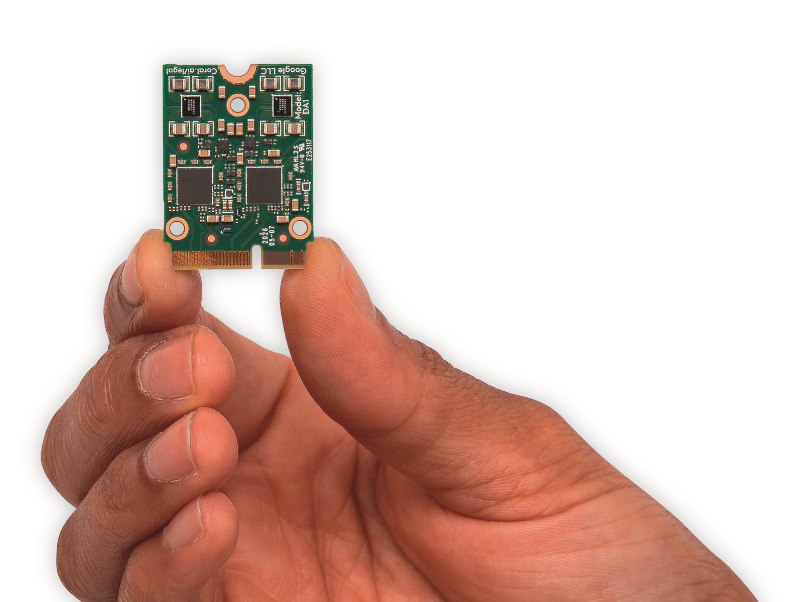 GOOGLE CORAL CORAL M.2 ACCELERATOR MIT DUAL EDGE TPU