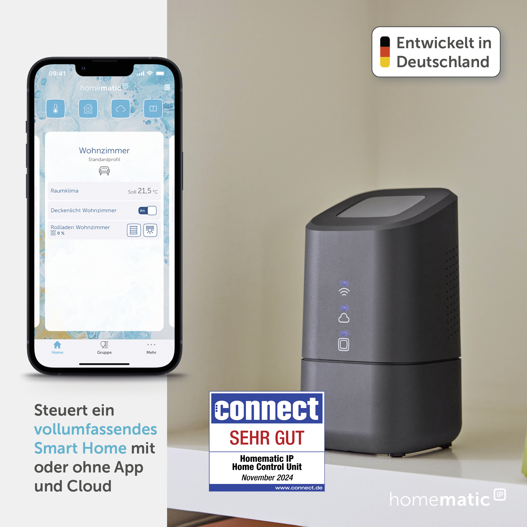 HOMEMATIC IP 160692A0 Home Control Unit, anthrazit