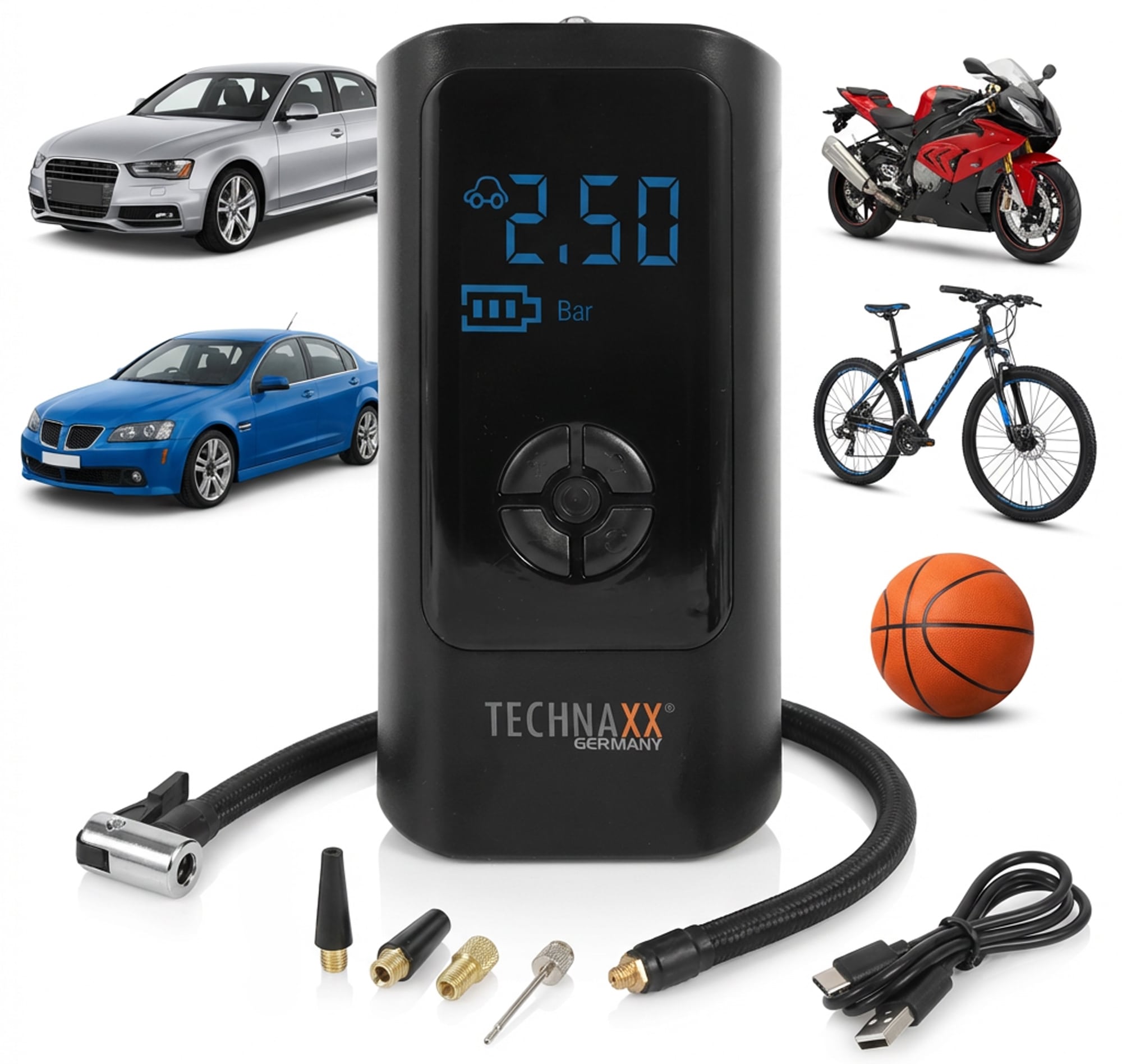 TECHNAXX Akku Luftkompressor TX-370