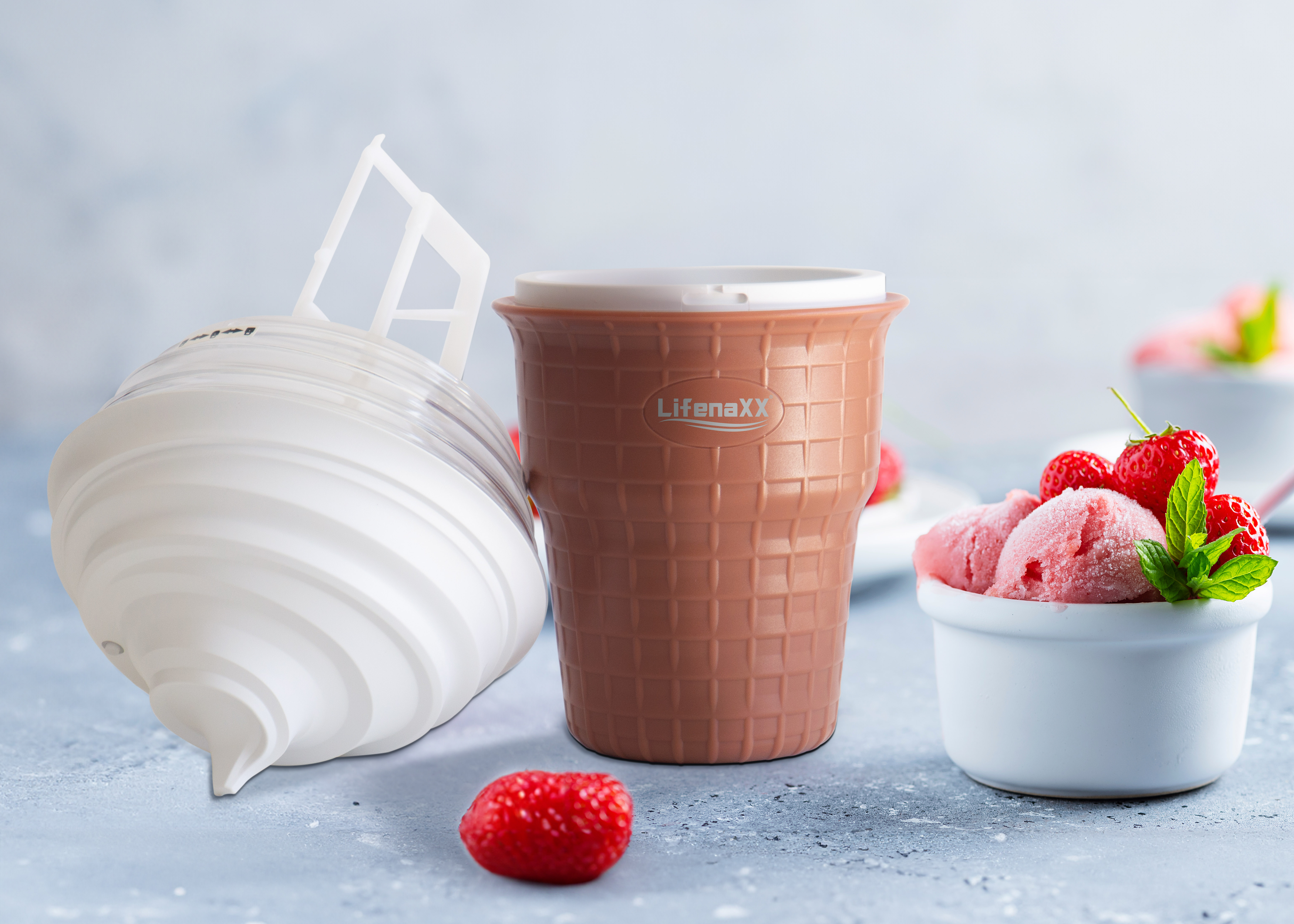 LIFENAXX Mini-Eismaschine LX-059