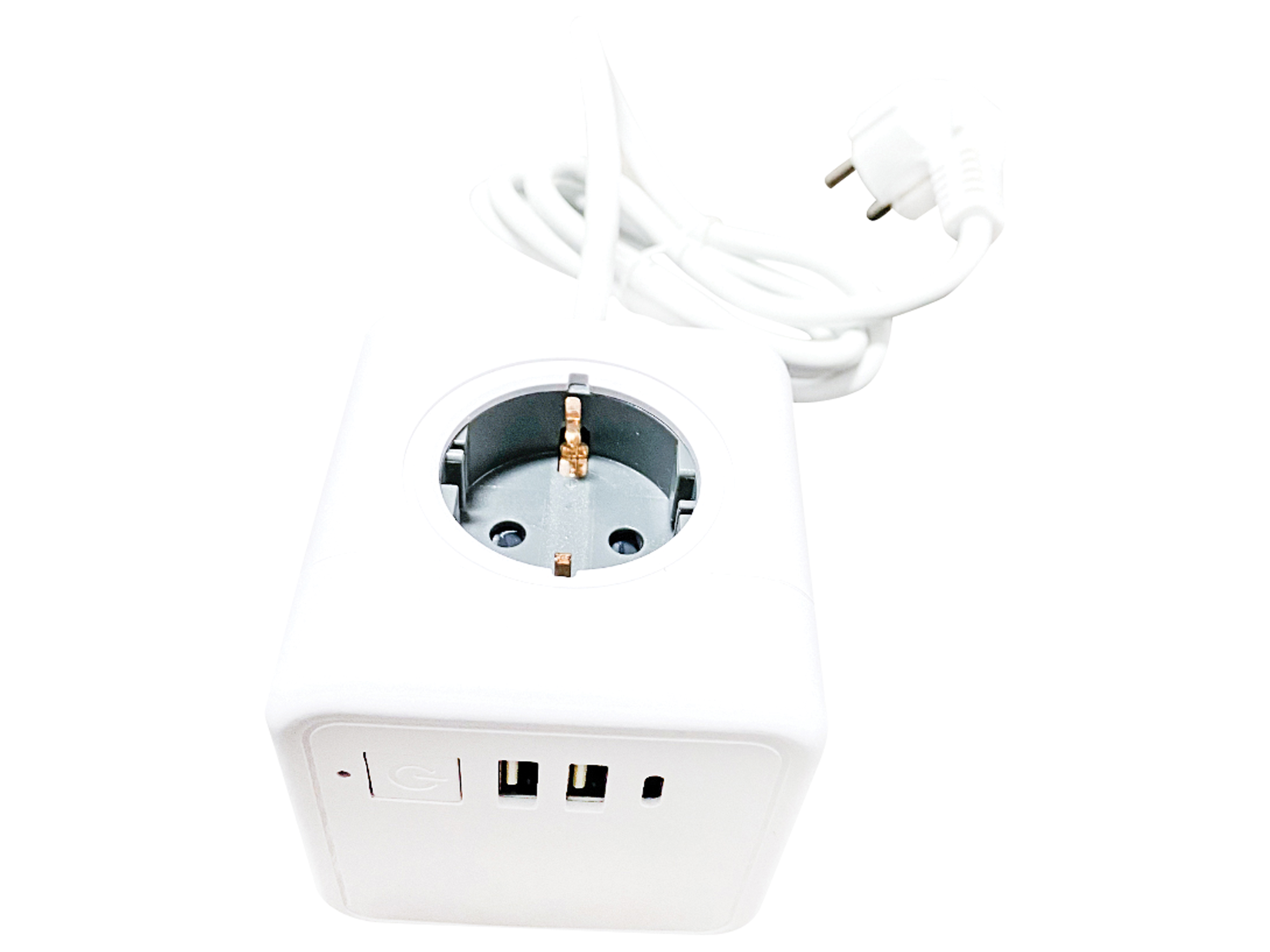 TECHNAXX Steckdosenwürfel Power Cube TX-195, 4-fach, 2x USB-A, 1x USB-C