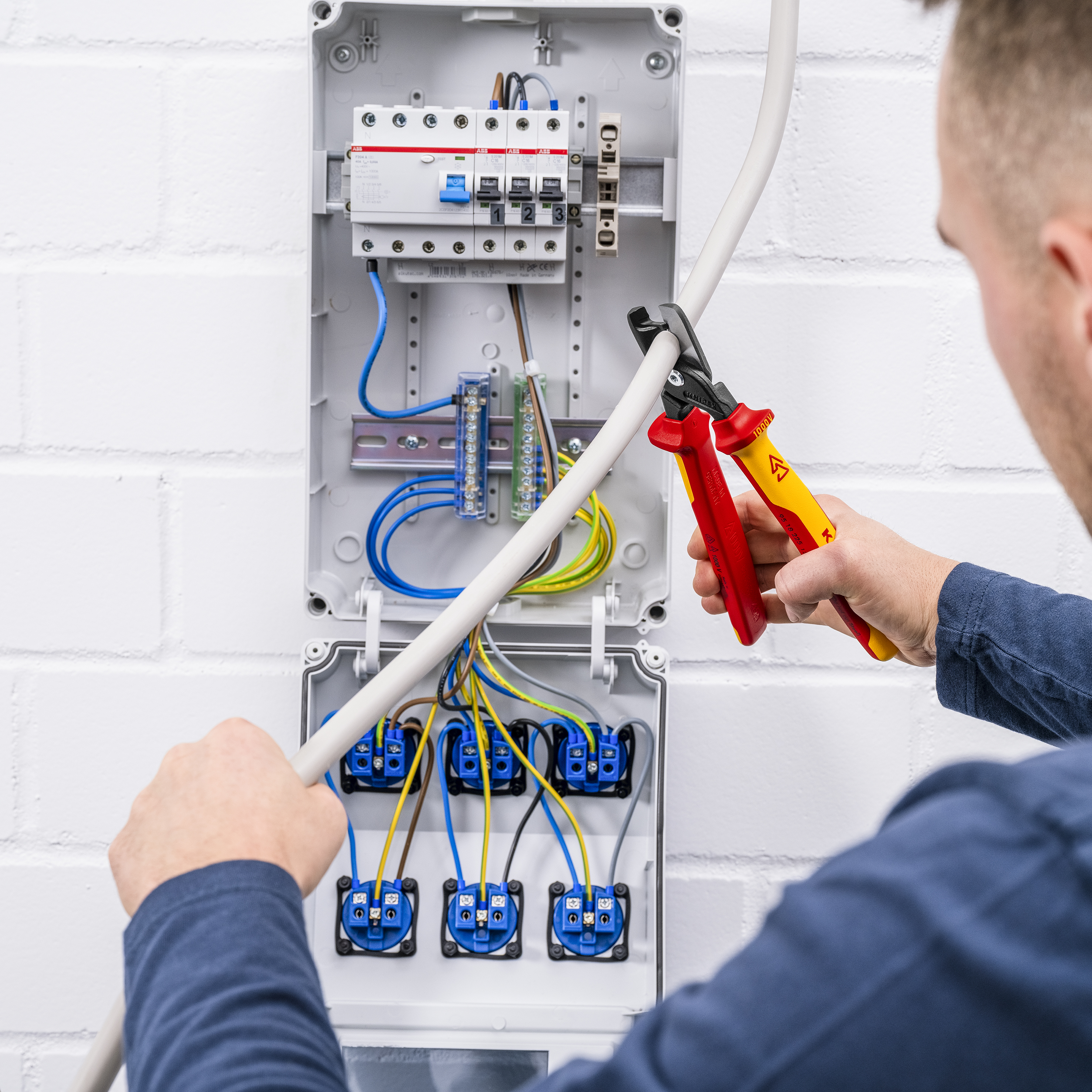 KNIPEX Kabelschere, StepCut XL, 95 18 225, 225 mm