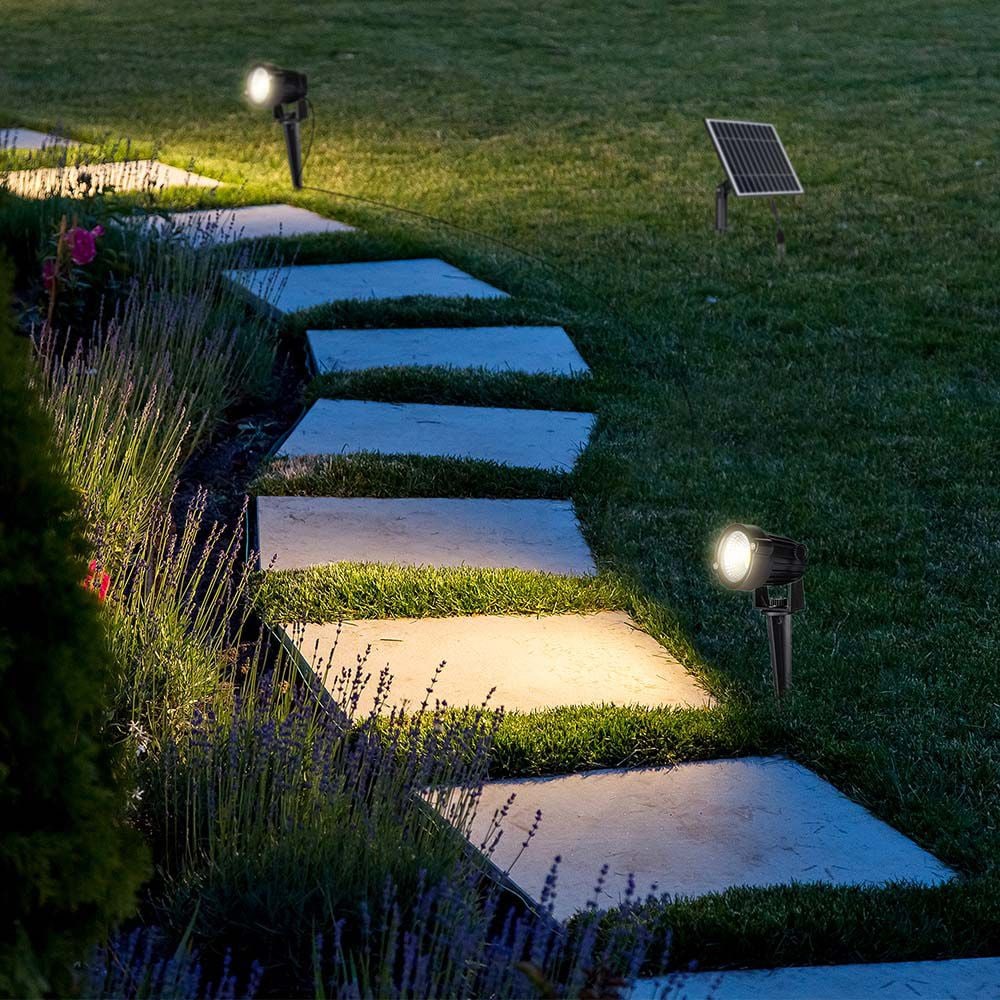 V-TAC Solar LED-Gartenleuchten-Set VT-11031, 2x 1,2 W, 3000 K, IP65 V-TAC Solar LED-Gartenleuchten-Set VT-11031, 2x 1,2 W, 3000 K, IP65
