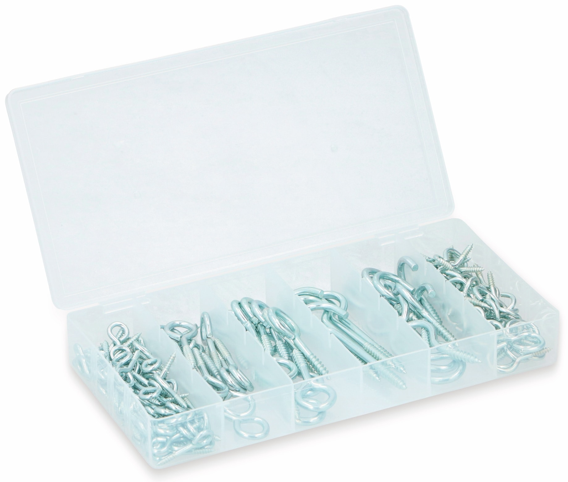 KINZO Schraubhaken-ösen Sortiment 151 Stück KINZO Schraubhaken-ösen Sortiment 151 Stück