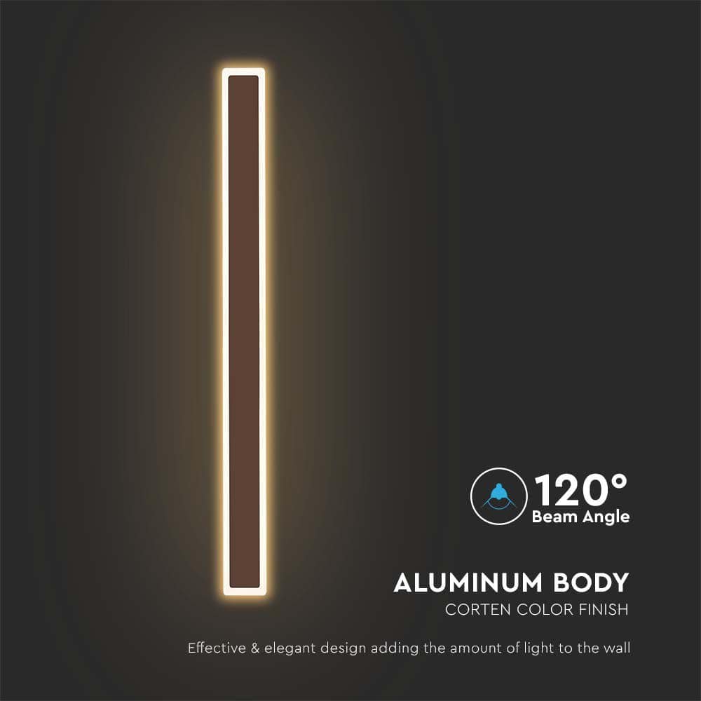 V-TAC LED-Wandleuchte VT-11117, EEK: E, 17 W, 2330 lm, 4000 K, braun V-TAC LED-Wandleuchte VT-11117, EEK: E, 17 W, 2330 lm, 4000 K, braun
