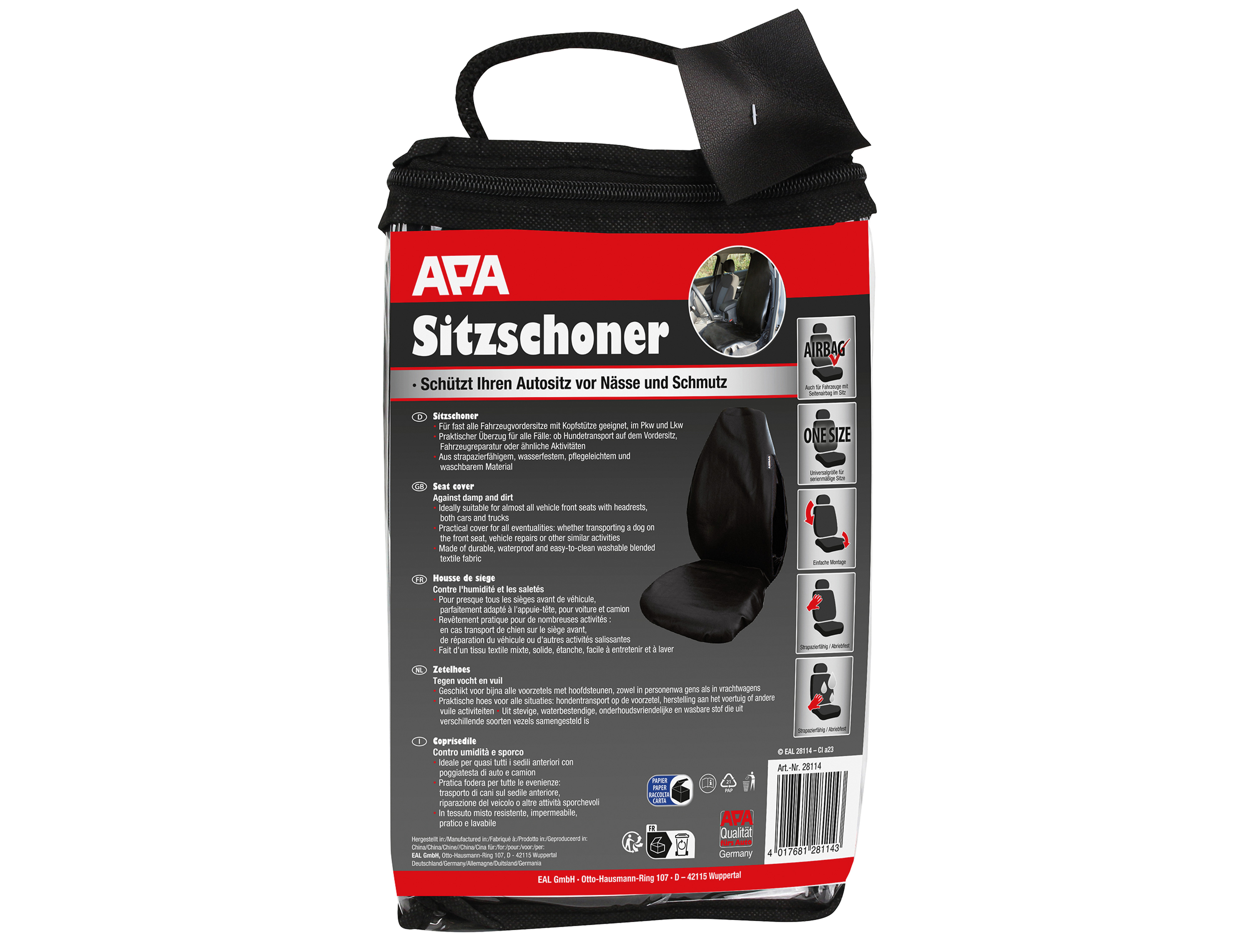 EUFAB Werkstatt Sitzschoner, 28114, Kunstleder