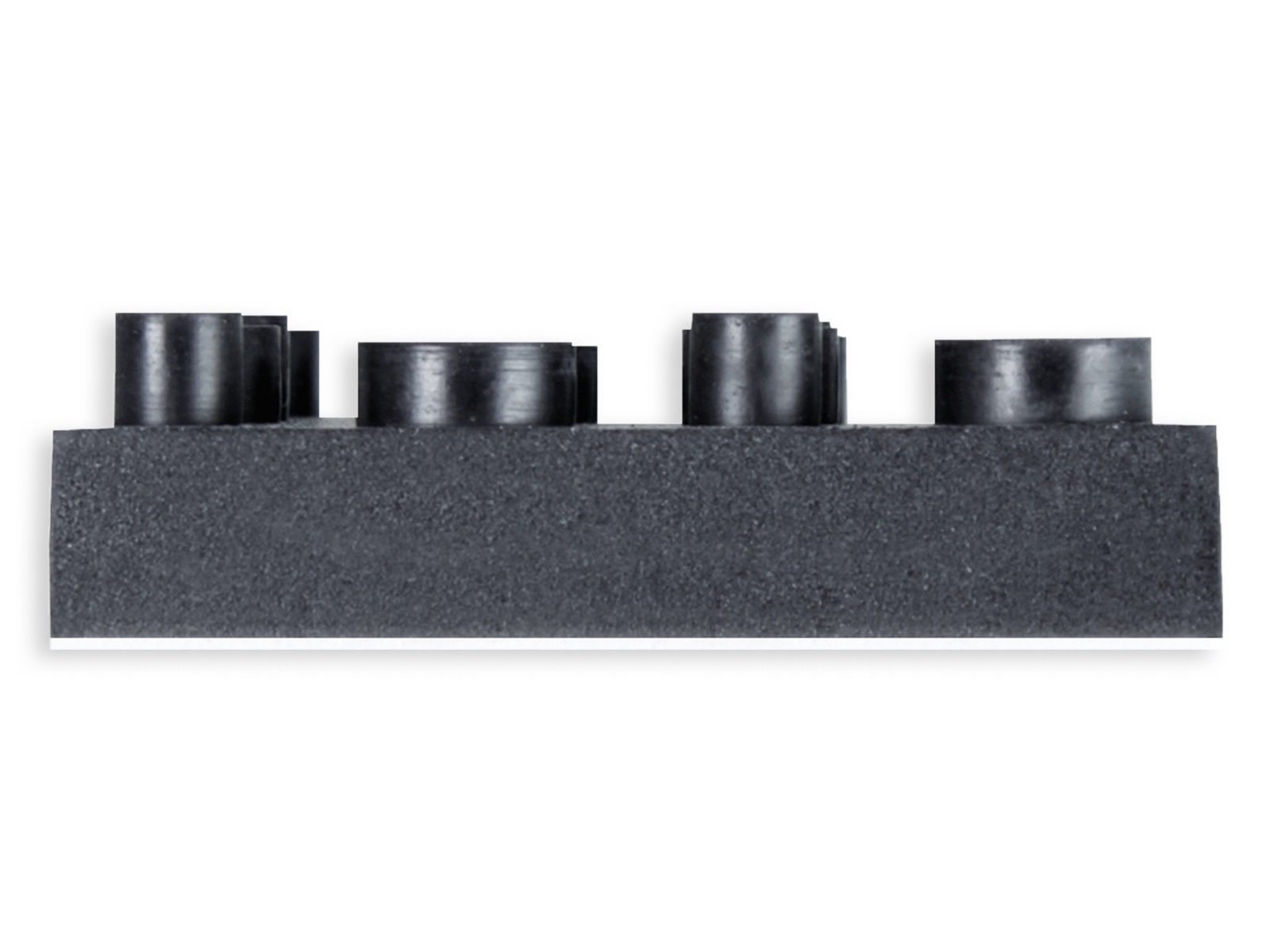 DYNAVOX Antivibe Gerätefüße-Set 4 Stück, Gummi, 40x40 mm