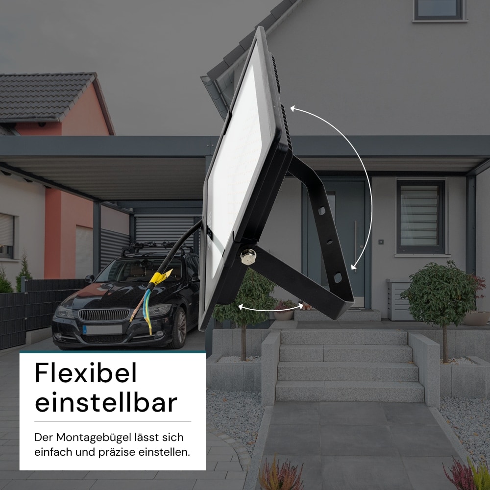 LUXULA LED-Fluter, EEK: F, 150W, 15000lm, 4000K, schwarz LUXULA LED-Fluter, EEK: F, 150W, 15000lm, 4000K, schwarz