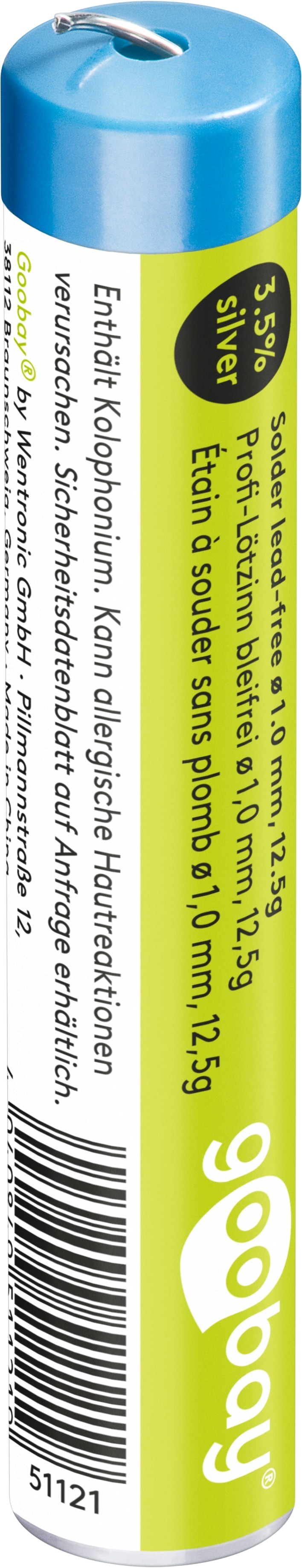 GOOBAY Lötzinn Pro, 12,5 g, Ø 1,0 mm