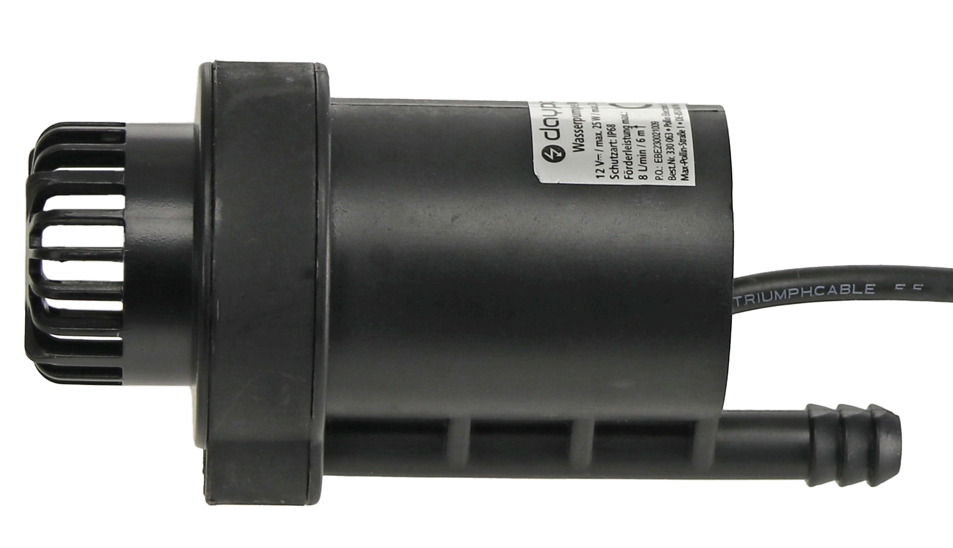 DAYPOWER Tauchpumpe WP-3811, IP68, 12 V- DAYPOWER Tauchpumpe WP-3811, IP68, 12 V-