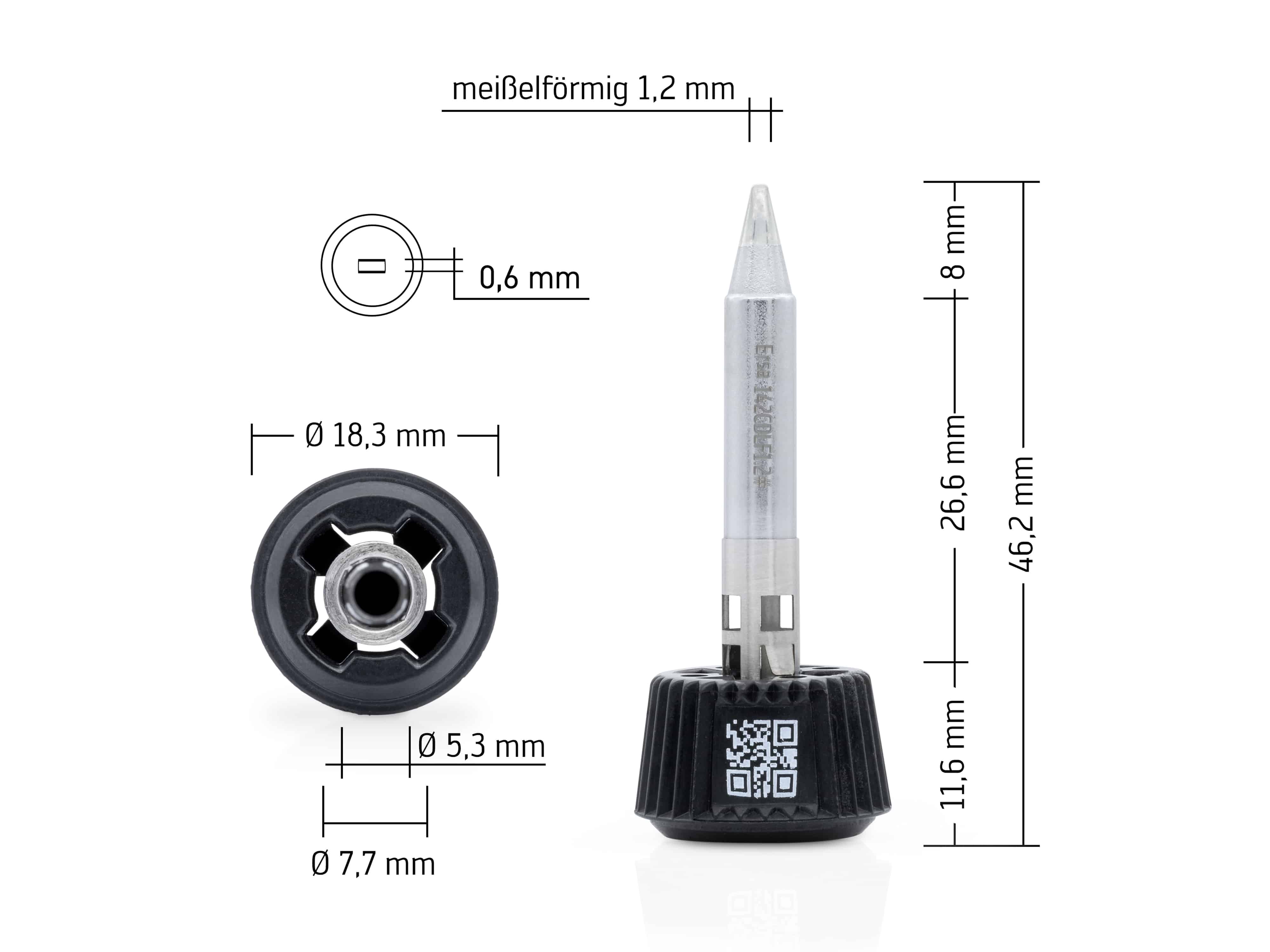 ERSA Lötspitze, 0142CDLF12/SB, meißelförmig, 1,2 mm