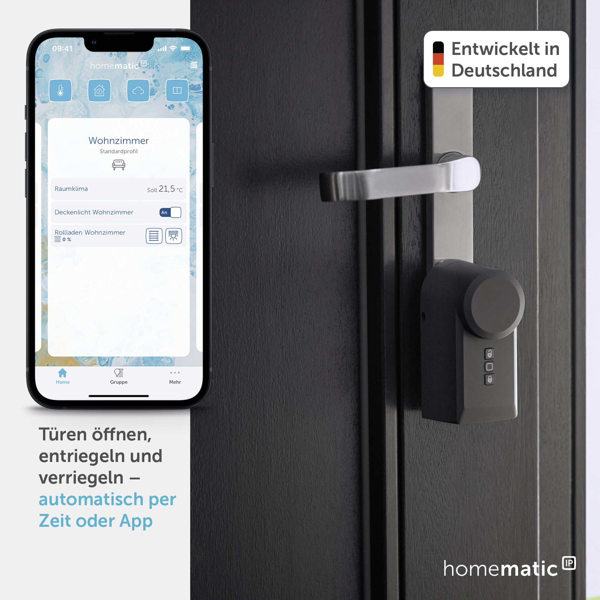 HOMEMATIC IP Türschlossantrieb 160555A0, anthrazit HOMEMATIC IP Türschlossantrieb 160555A0, anthrazit