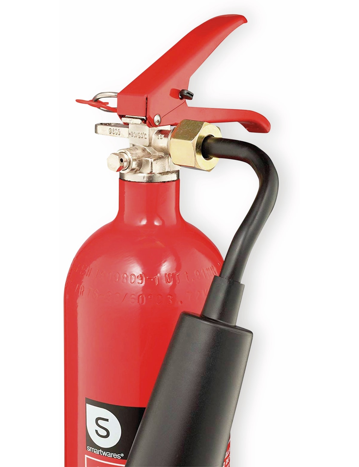 SMARTWARES Feuerlöscher, Kohlendioxid, 2 kg, Brandklasse 34B, CB2