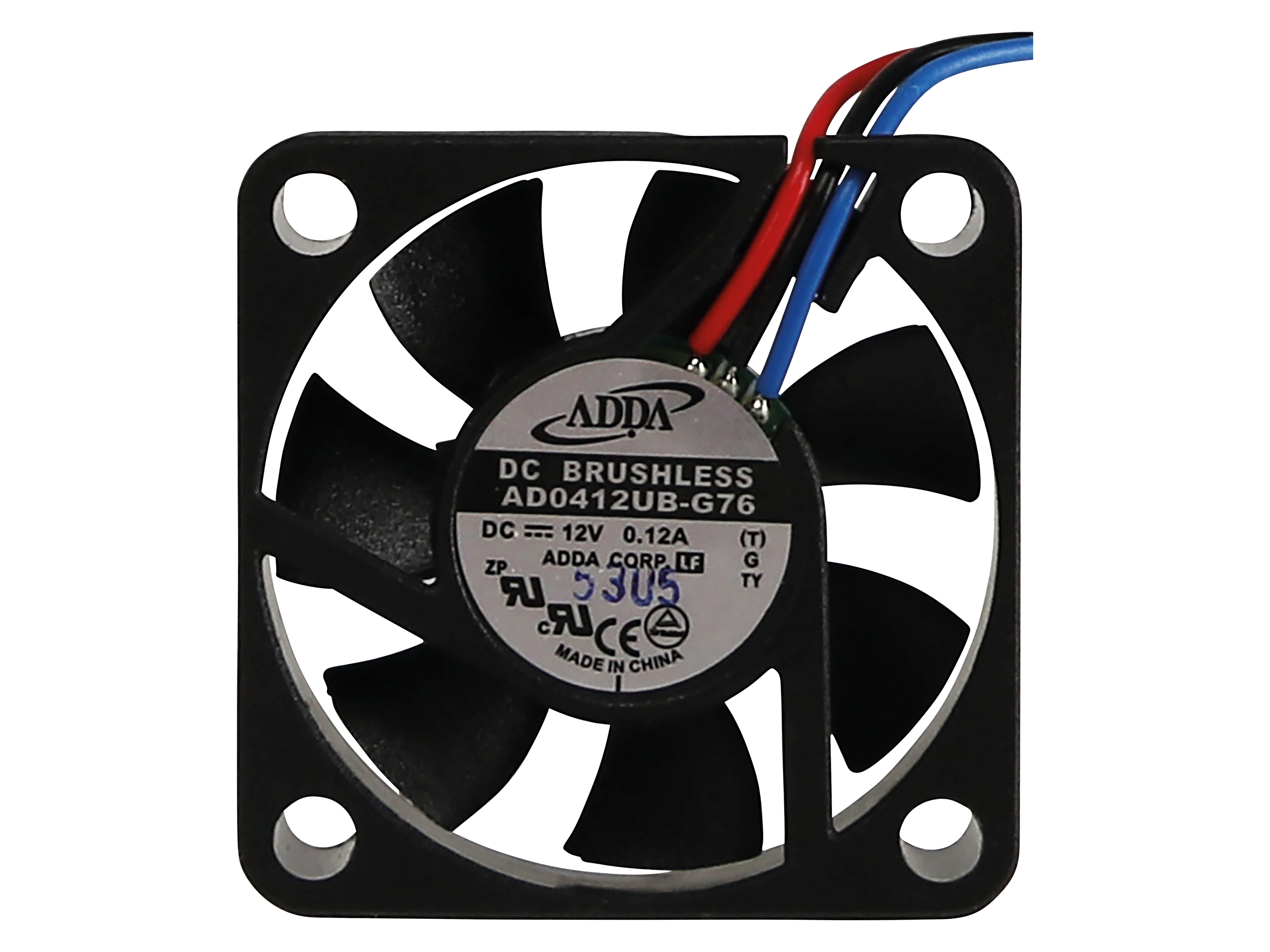 ADDA Axiallüfter AD0412UB-G76, 40x40 mm, 12 V-/0,12 A