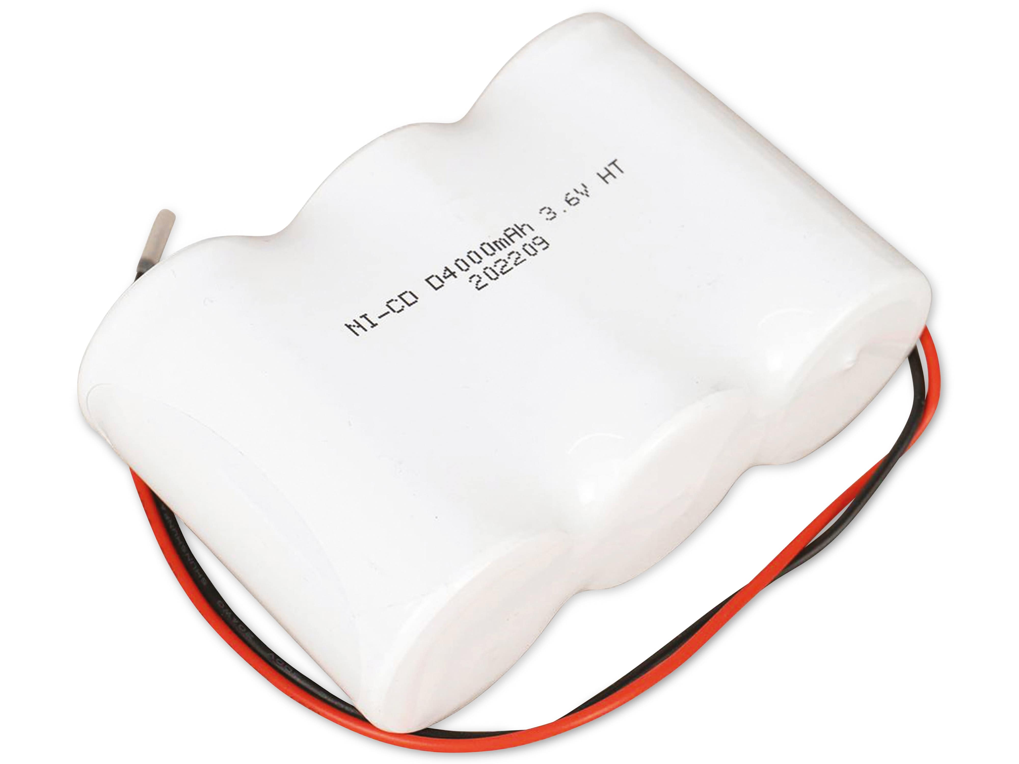Q-BATTERIES Akku-Pack, 3,6 V, 4000mAh, NiCd F3x1, 3xD-Hochtemperaturzellen Q-BATTERIES Akku-Pack, 3,6 V, 4000mAh, NiCd F3x1, 3xD-Hochtemperaturzellen