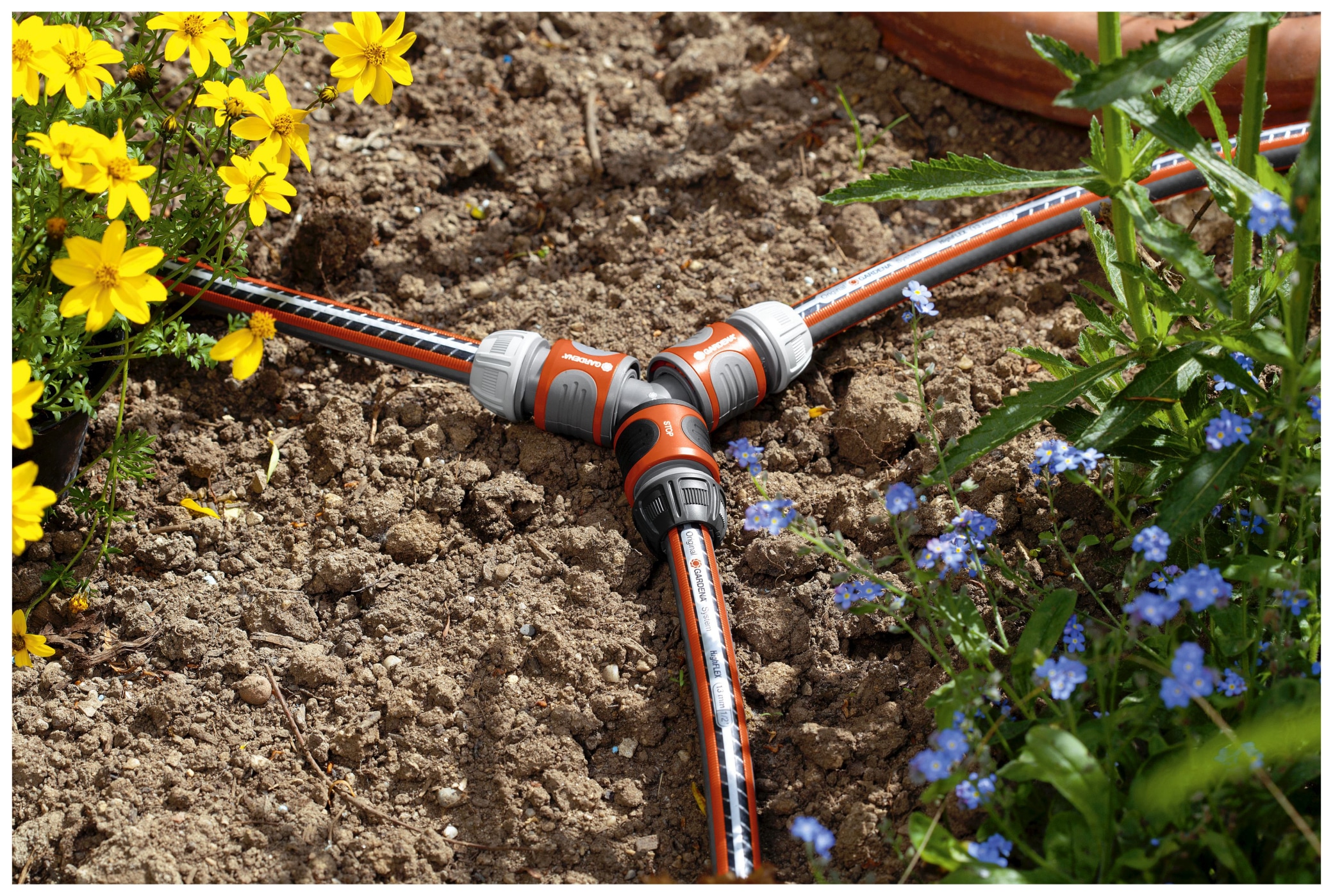 GARDENA Schnellkupplung Y-Verteiler 18287-20, 13 mm (1/2"), 15 mm (5/8")