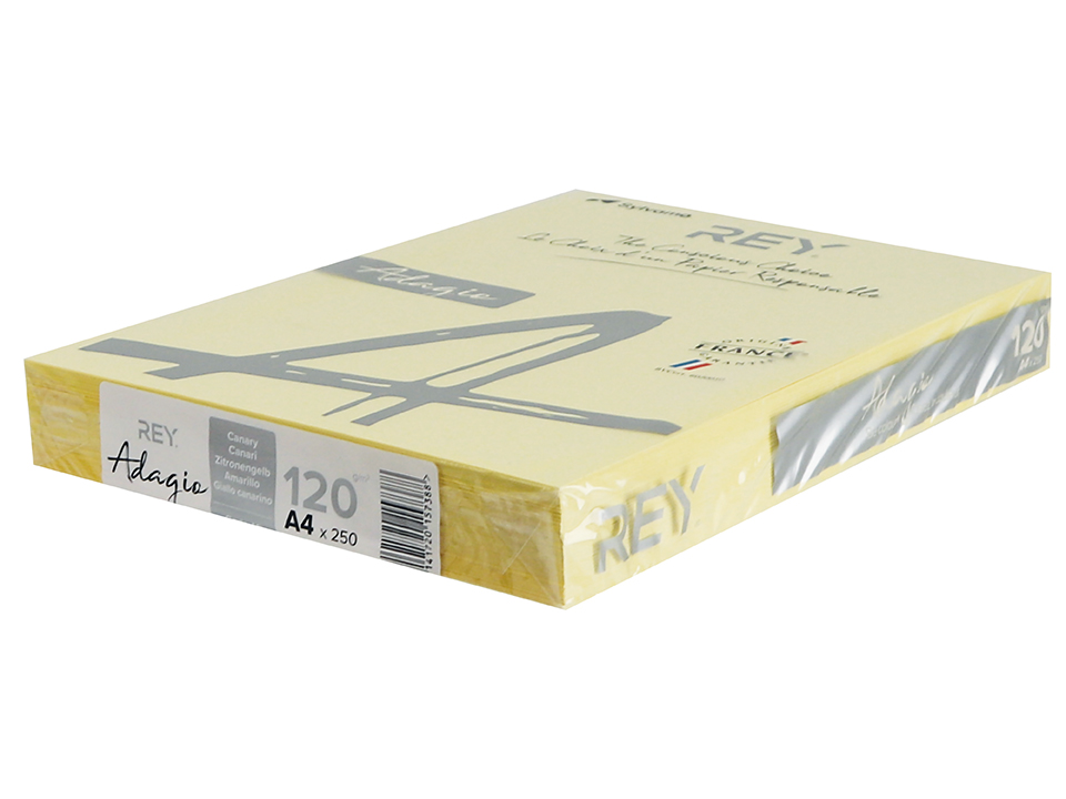 Kopierpapier REY/ADAGIO A4 120 g/m², 250 Blatt, Zitronengelb