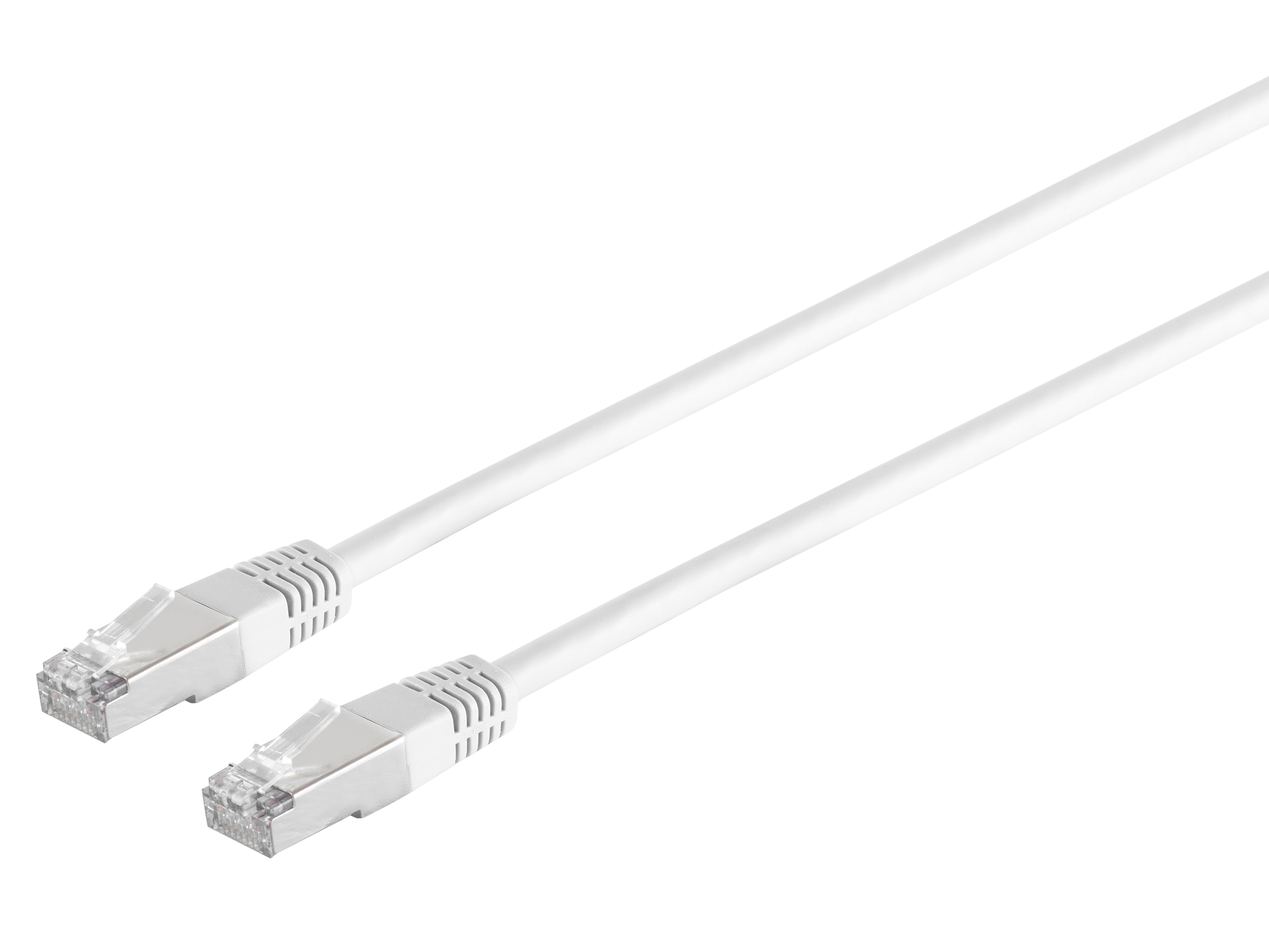 S-IMPULS RJ45 Patchkabel mit CAT.7 Rohkabel PIMF weiß 1,5m