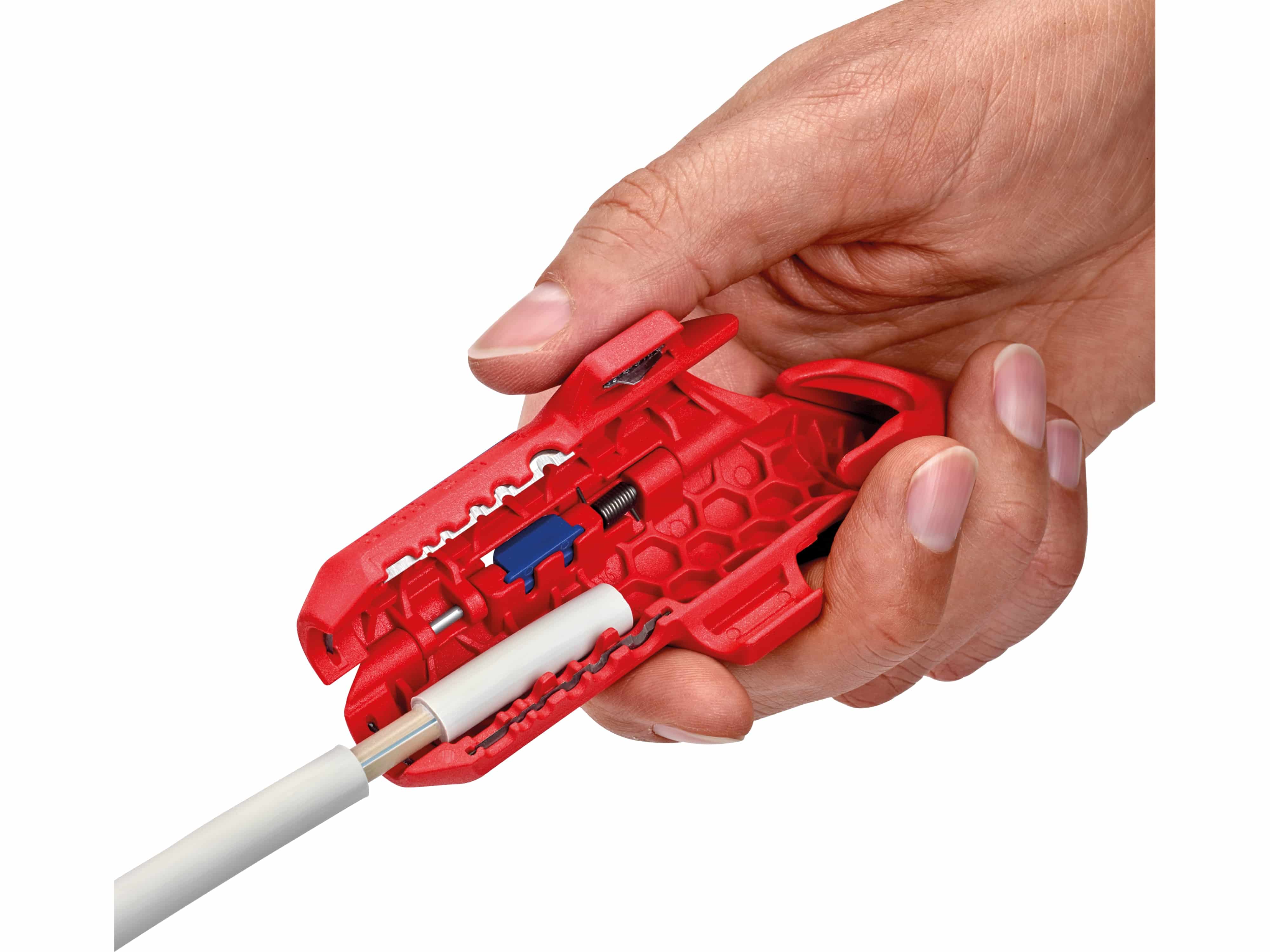 KNIPEX Universal-Abmantelungswerkzeug, ErgoStrip® 16 95 01 SB, für Rechtshänder KNIPEX Universal-Abmantelungswerkzeug, ErgoStrip® 16 95 01 SB, für Rechtshänder