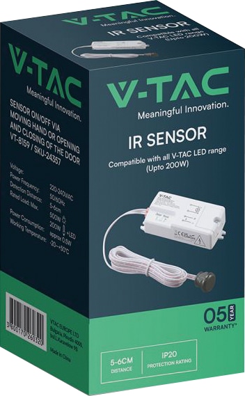 V-TAC Infrarotbewegungsmelder, VT-24357, 200W V-TAC Infrarotbewegungsmelder, VT-24357, 200W