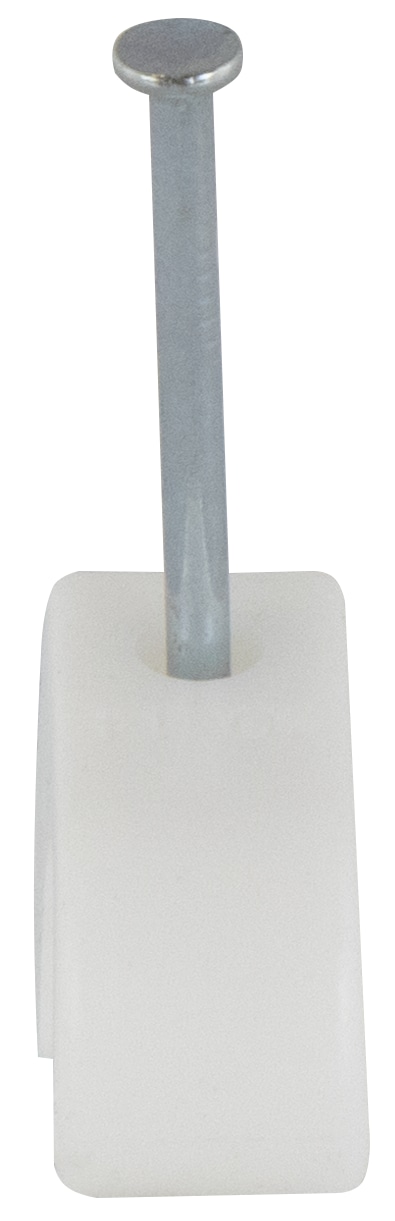 REV Nagelschelle mit Nagel, 10... 14 mm, weiß, 100 Stück