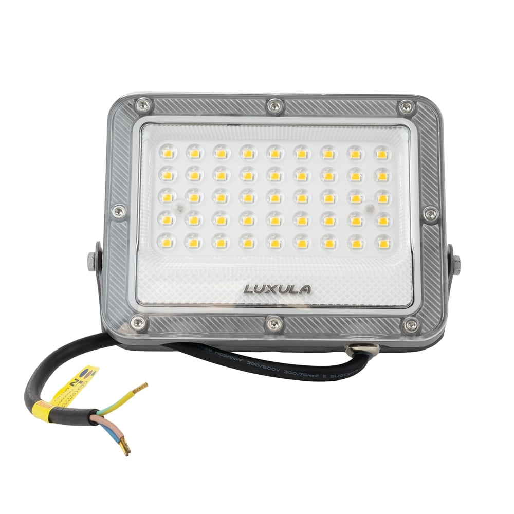 LUXULA LED-Fluter, EEK: E, 30W, 3900lm, 4000K, IP65, grau