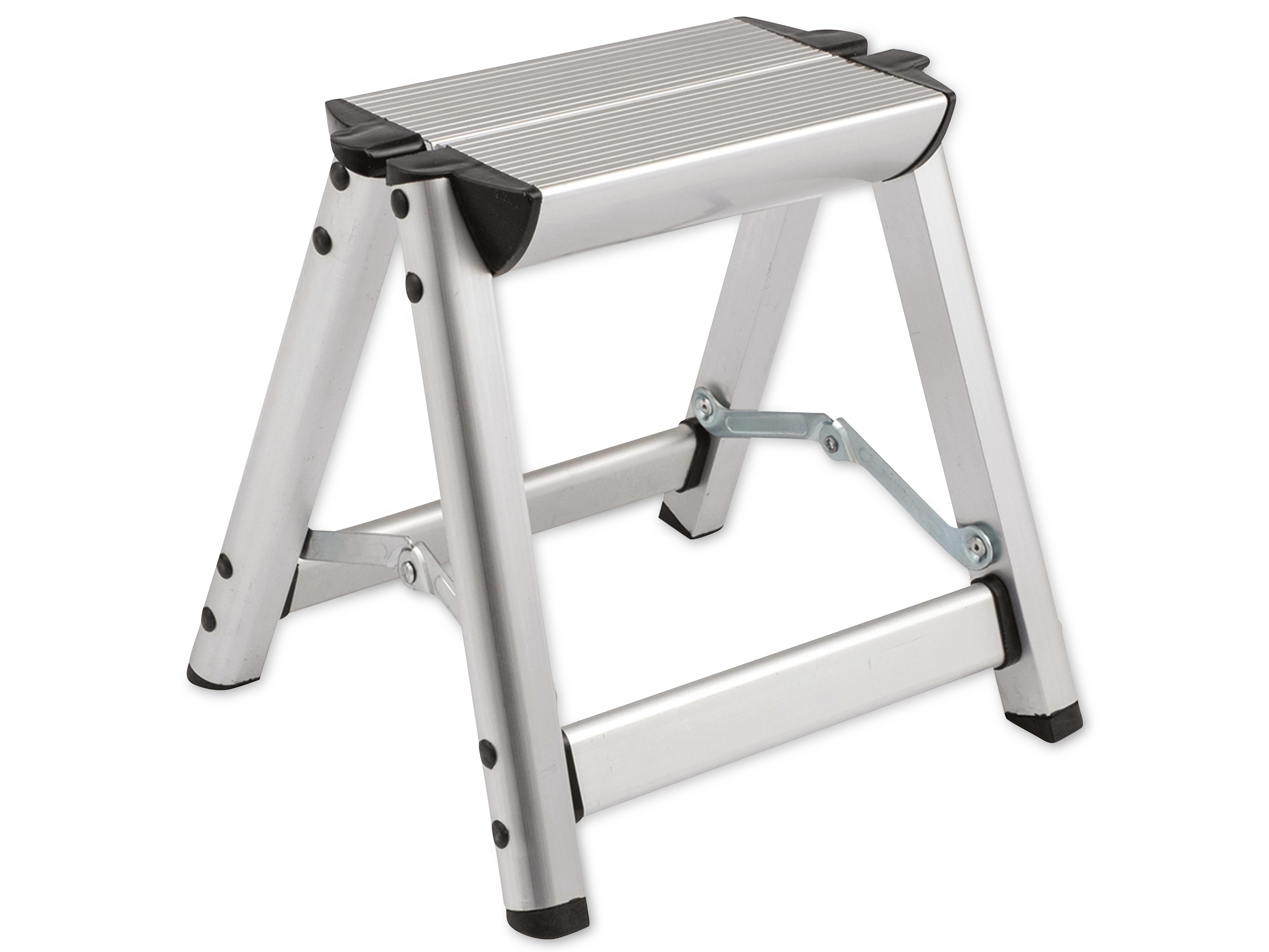 HAPPY PEOPLE Trittstufe klappbar, 29,5x33x29 cm, Aluminium, 150kg Tragkraft HAPPY PEOPLE Trittstufe klappbar, 29,5x33x29 cm, Aluminium, 150kg Tragkraft