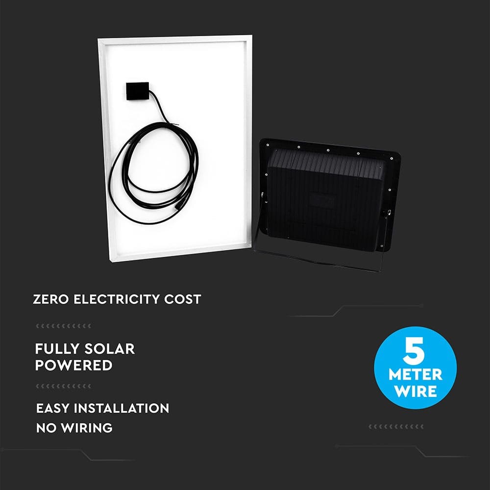 V-TAC Solar LED-Fluter VT-300W, 50 W, 4000 K, mit Panel + Fernbedienung V-TAC Solar LED-Fluter VT-300W, 50 W, 4000 K, mit Panel + Fernbedienung