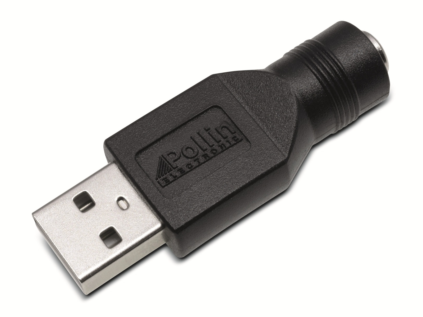 Hohlsteckeradapter, 5,5/2,1 Hohlkupplung auf USB-A Stecker Hohlsteckeradapter, 5,5/2,1 Hohlkupplung auf USB-A Stecker
