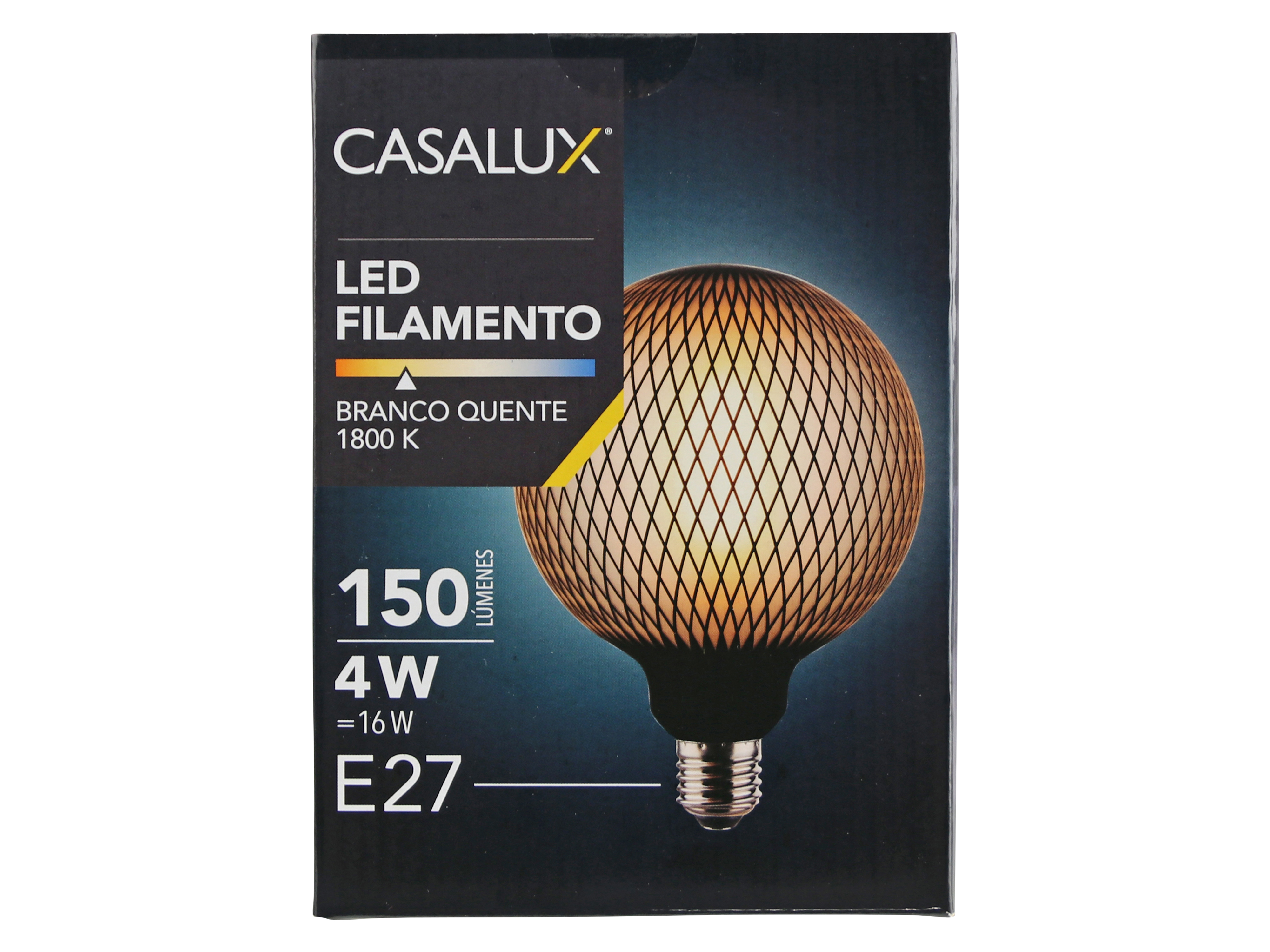 LED-Lampe, E27, 4W, 1800K, EEK: G, 150lm, warmweiß, schwarz
