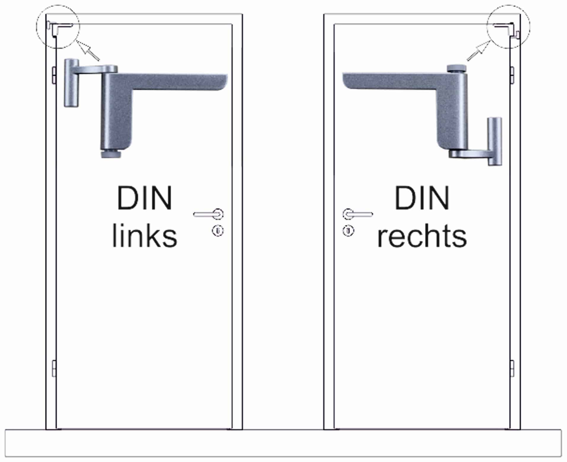 Mini-Türschließer, Clip Close, silber Mini-Türschließer, Clip Close, silber