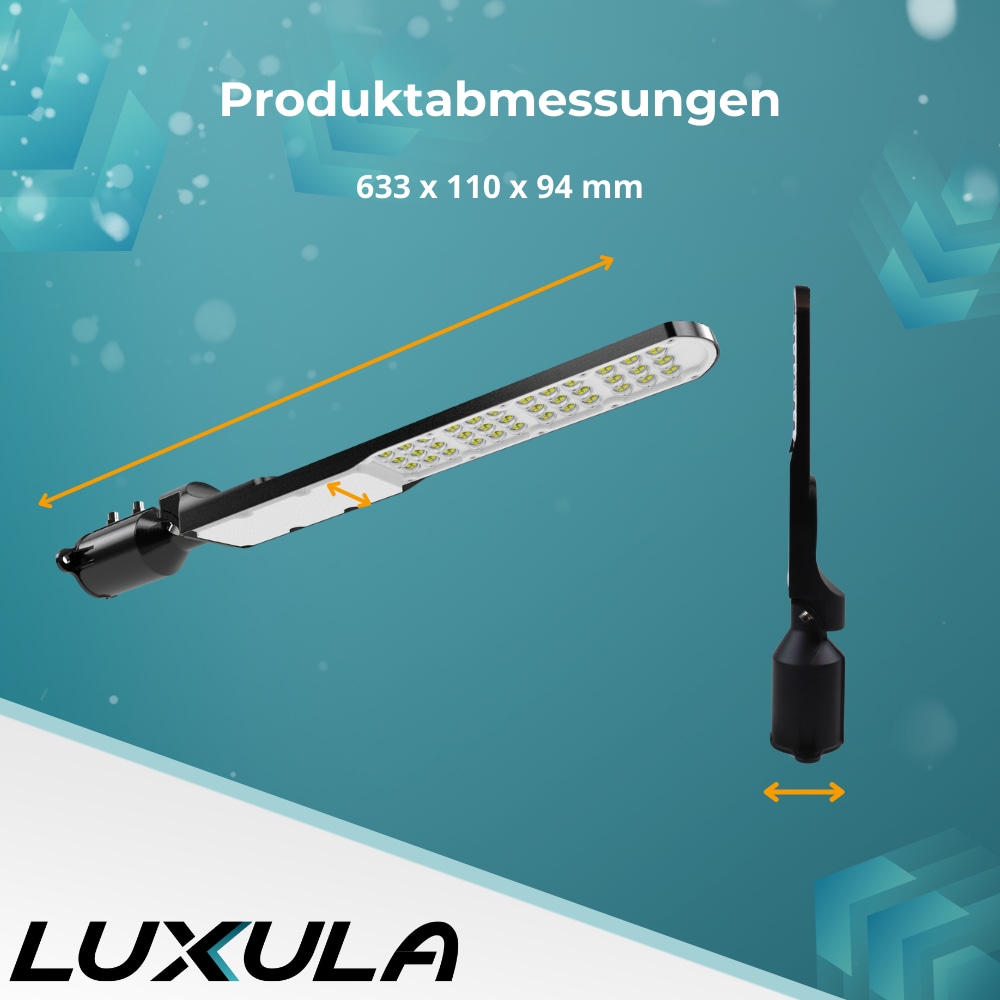 LUXULA LED-Straßenleuchte, SLIM, EEK: E, 100W, 12000lm, 5000K, IP65 LUXULA LED-Straßenleuchte, SLIM, EEK: E, 100W, 12000lm, 5000K, IP65
