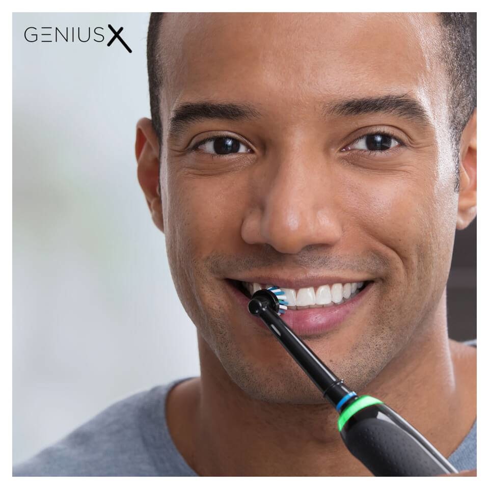 ORAL-B Elektrische Zahnbürste Genius X, Midnight Black, 6 Programme, Bluetooth