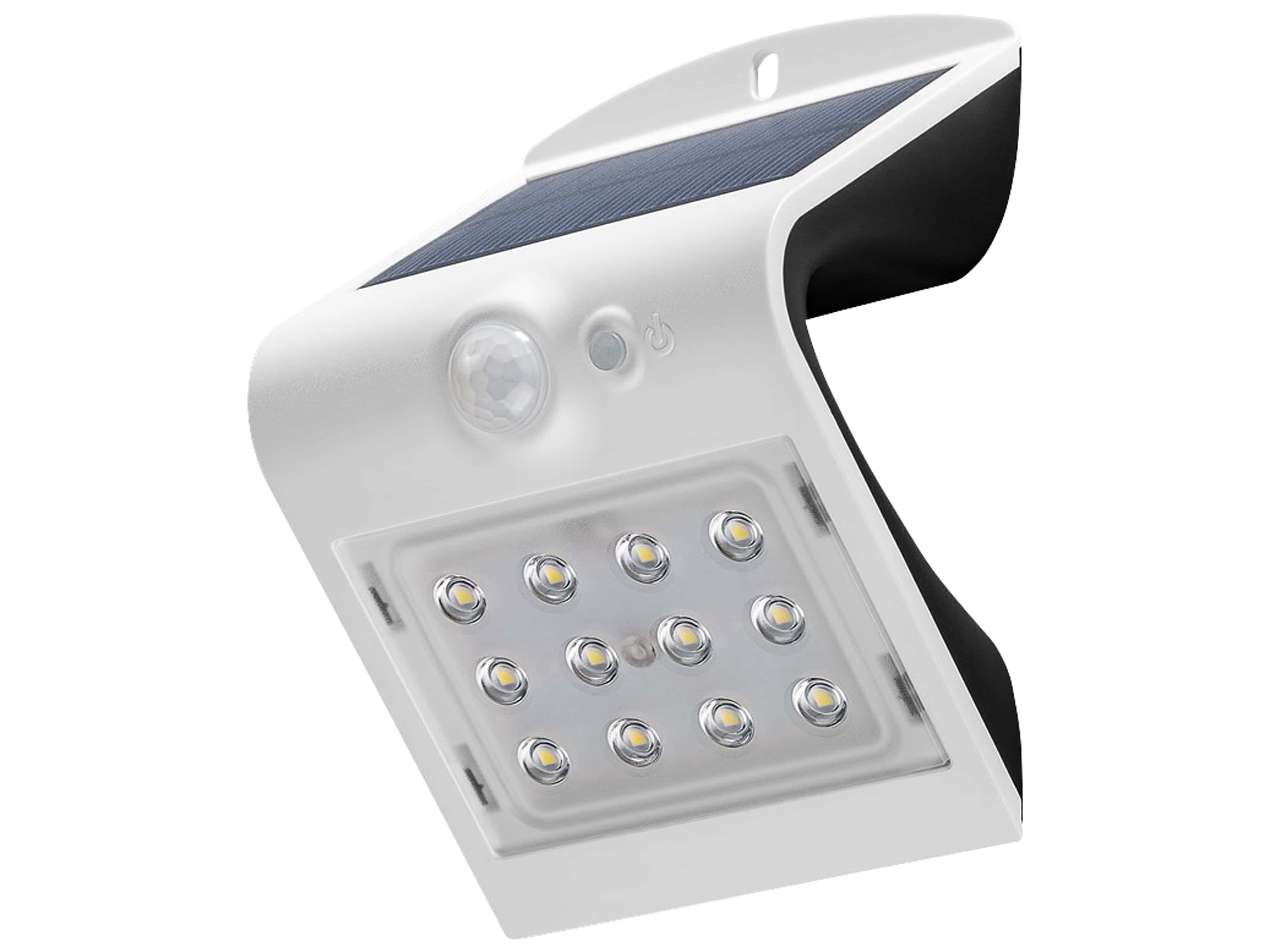 GOOBAY Solar LED-Wandleuchte mit Bewegungsmelder, 1,5 W, weiß GOOBAY Solar LED-Wandleuchte mit Bewegungsmelder, 1,5 W, weiß