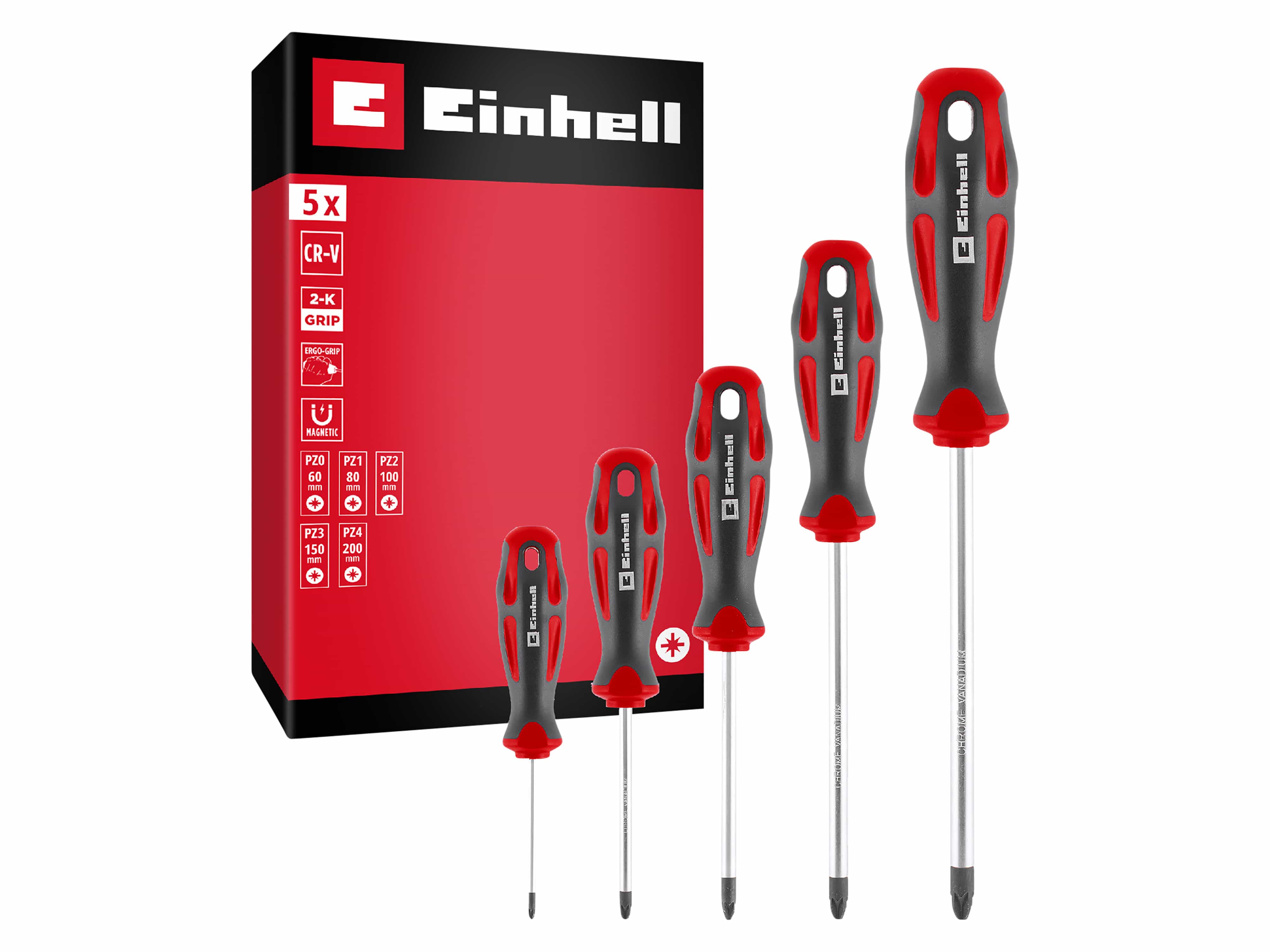 EINHELL Schraubendreher-Set PZ, 370535, 5-teilig