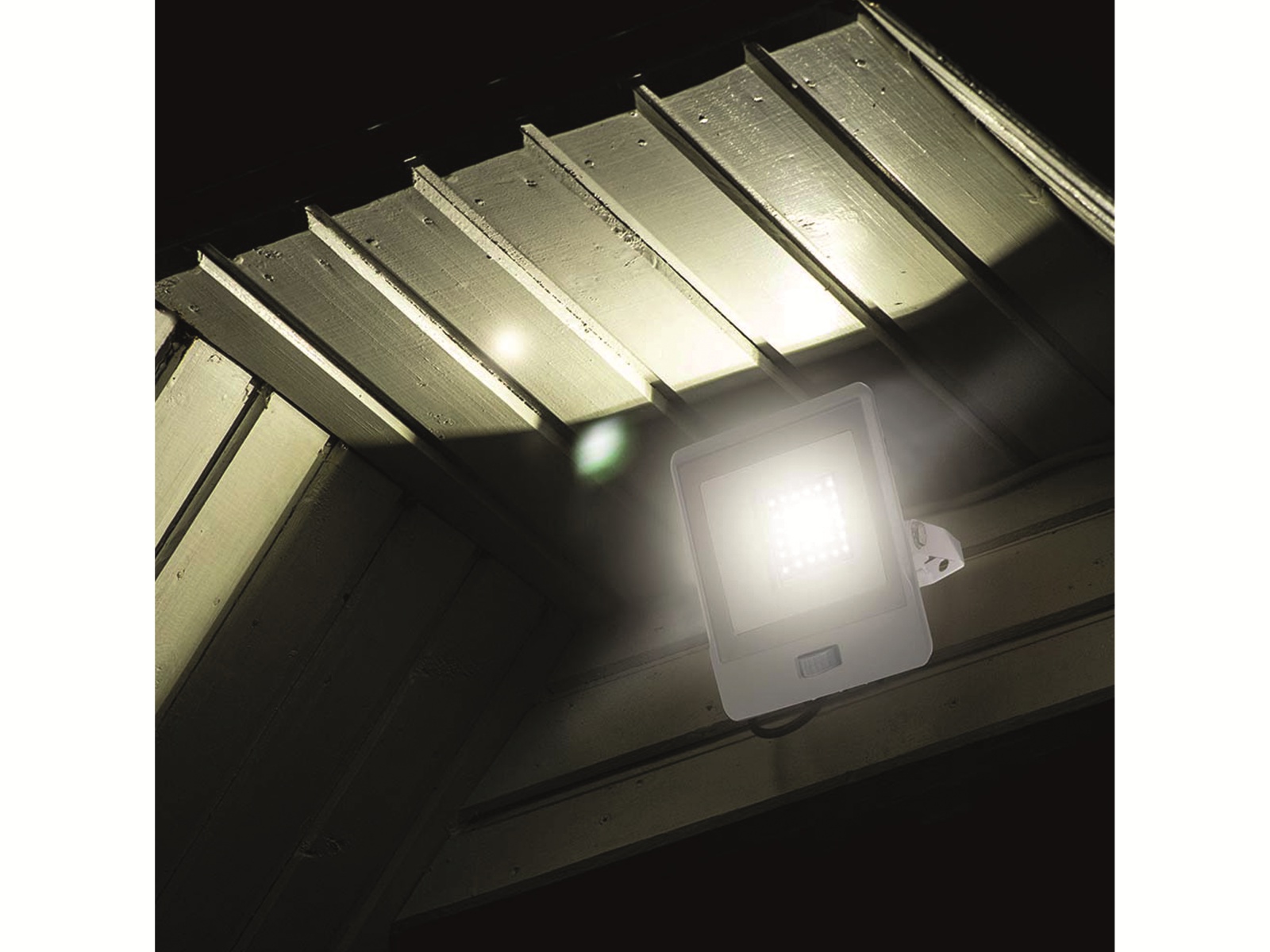 V-TAC LED-Fluter, Bewegungsmelder VT-128S-1 (20296) EEK: F, 20W, 1510 lm, 4000K, weiß