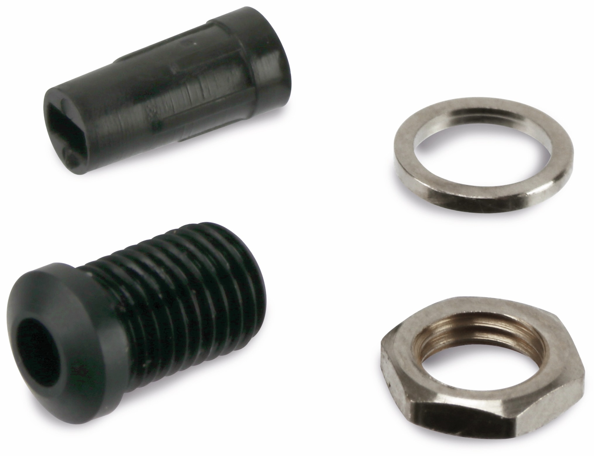 LED Fassung, 3 mm, schwarz eloxiert, erhöht