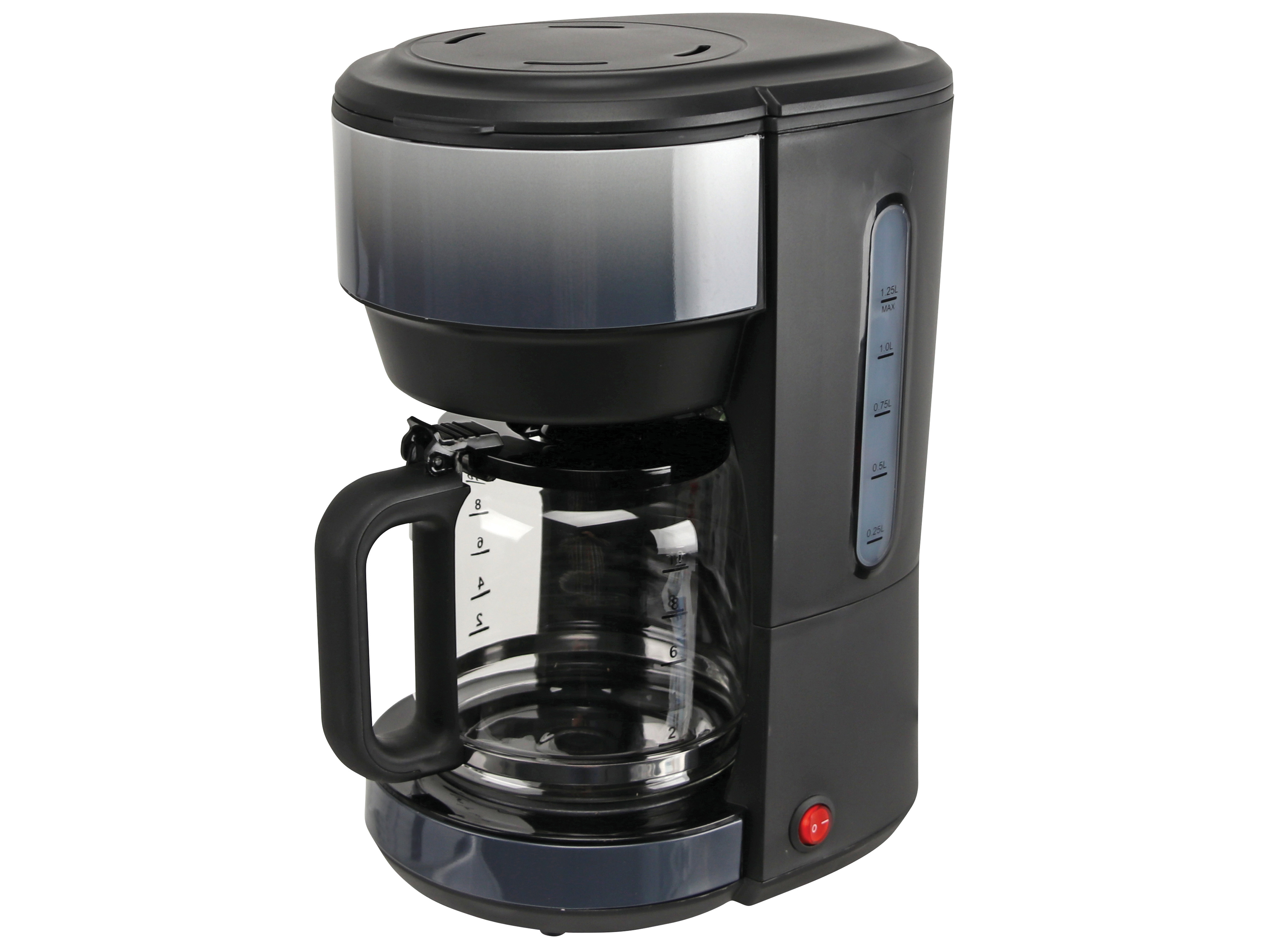 Kaffeemaschine, Ombré, 1000 W, schwarz/grau Kaffeemaschiene, Ombré, 1000 W, schwarz/grau